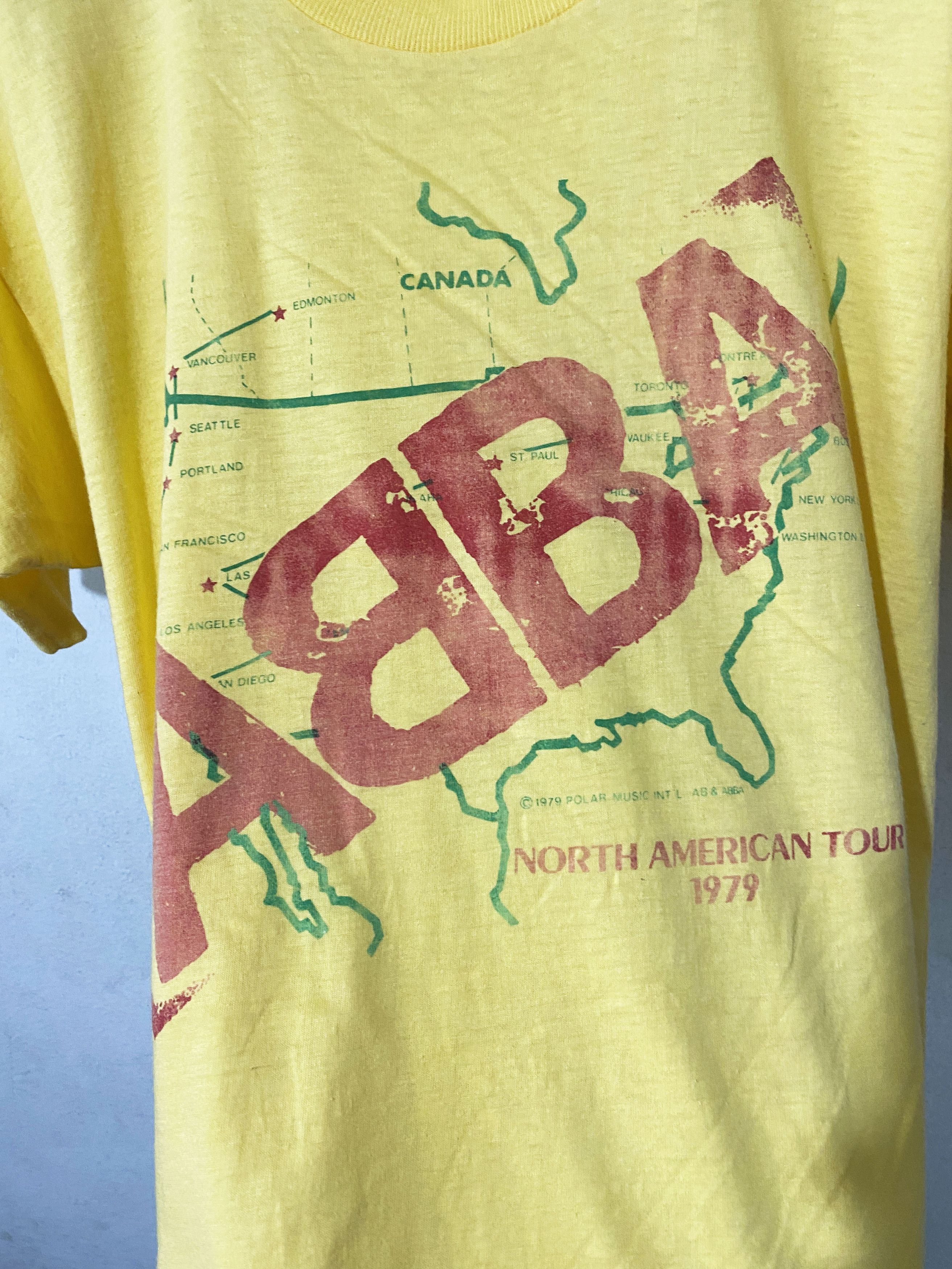 Band Tees × Vintage Vintage 1979 ABBA North American Tour Shirt Size US S / EU 44-46 / 1 - 2 Thumbnail