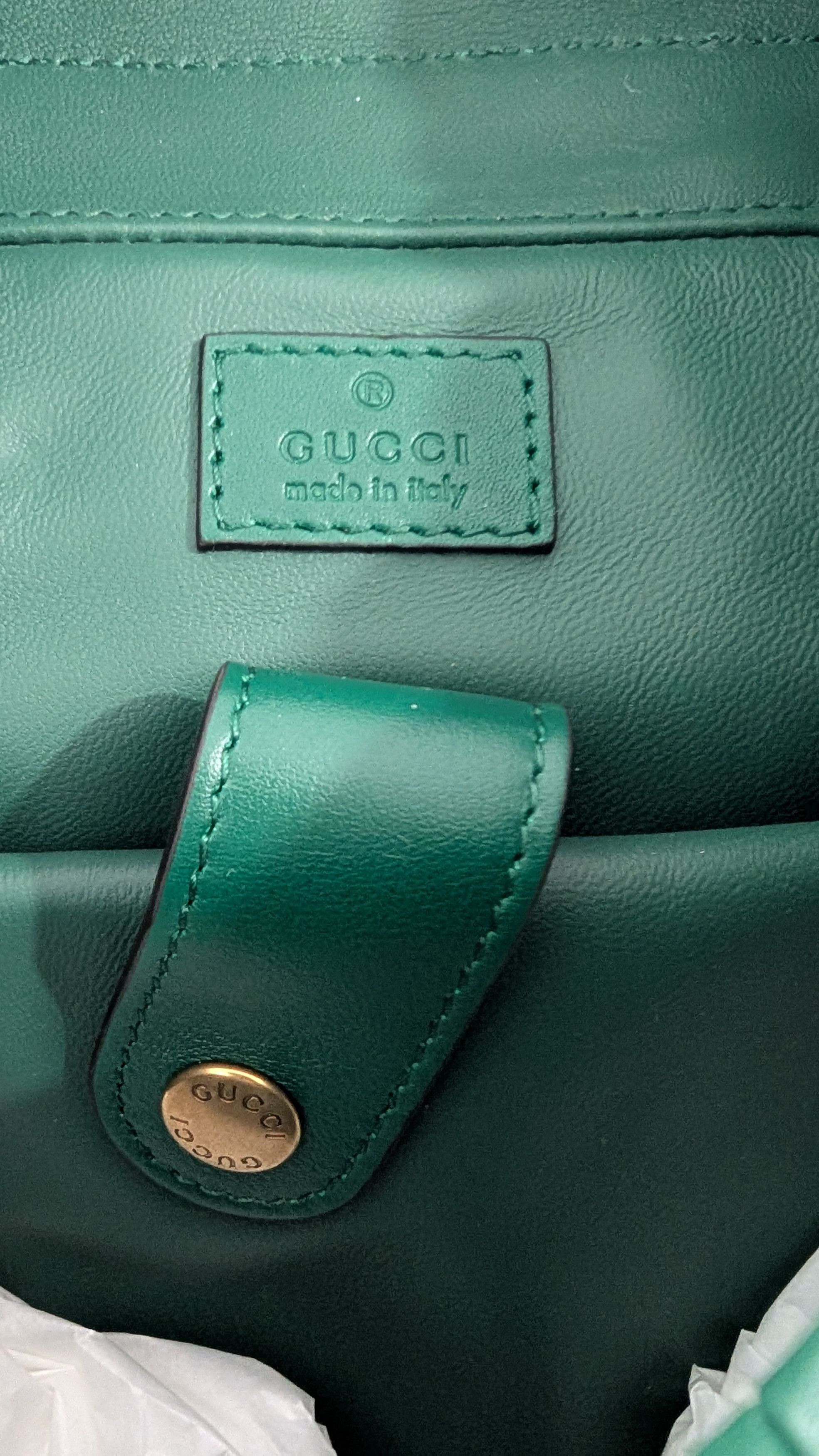Gucci Gucci Emerald Python Backpack North America EXCLUSIVE Size ONE SIZE - 10 Thumbnail