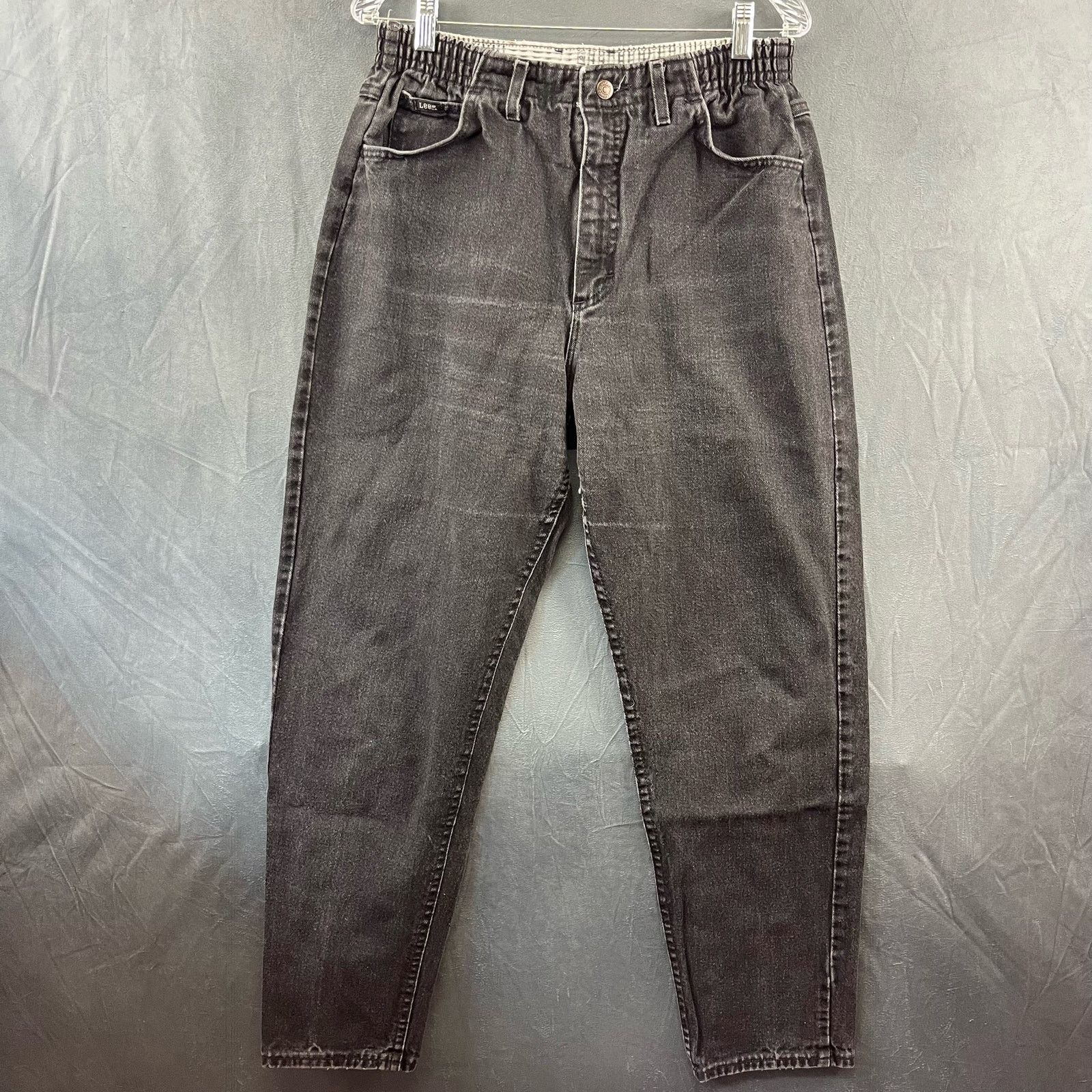 Lee Vintage Lee Stretchy Waist Tapered Jeans 12 Medium Mom 90's Size 34" / US 12 / IT 48 - 1 Thumbnail