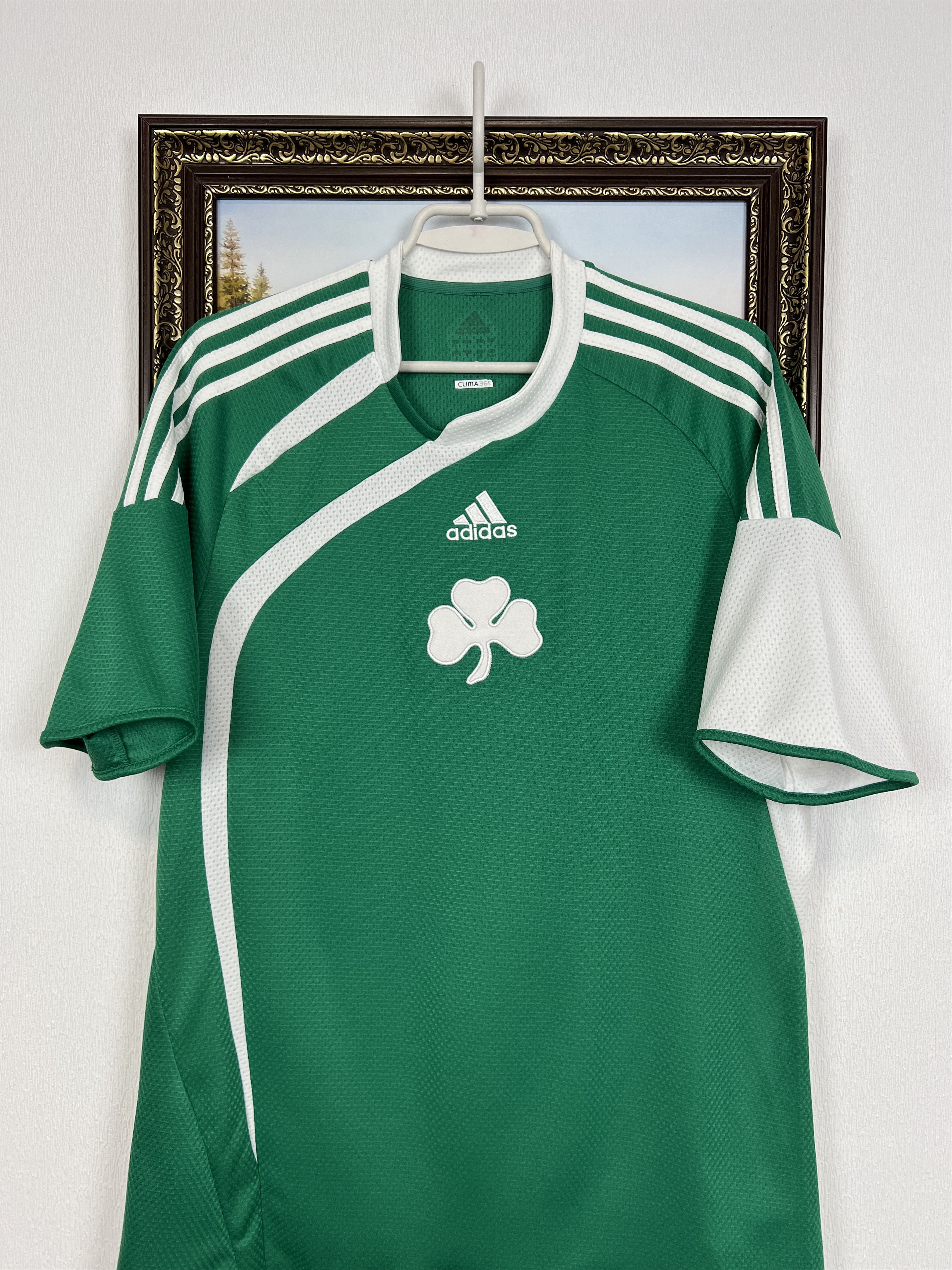 Adidas Panathinaikos football shirt 2009 Soccer Jersey Tee Hype Size US M / EU 48-50 / 2 - 2 Thumbnail