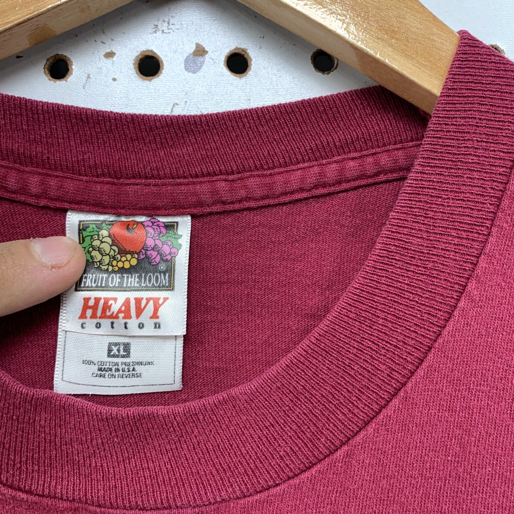 Fruit Of The Loom VINTAGE Fruit of the Loom 90s Ray Boltz Thank You Lord Shirt XL Red Crew Neck Short Sleeve Mens TEE Size US XL / EU 56 / 4 - 6 Thumbnail