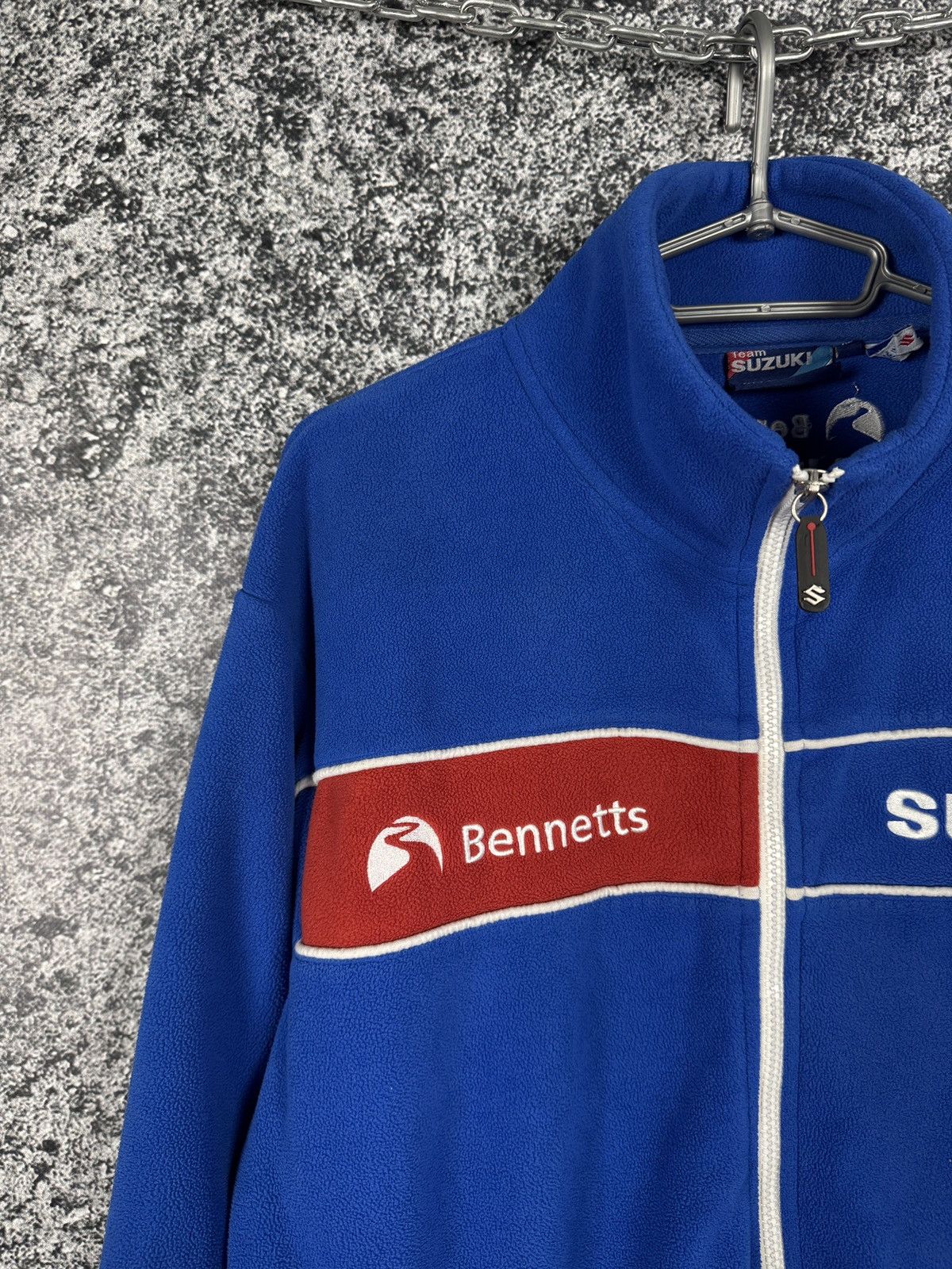 Vintage Team Suzuki Racing Full Zip Fleece Jacket Official MOTO XL Size US XL / EU 56 / 4 - 3 Thumbnail