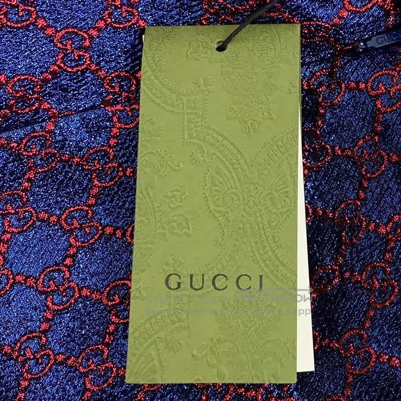Gucci Gucci Blue-purple logo jacquard full print casual pleated Size 24" / US 00 / IT 34 - 8 Thumbnail