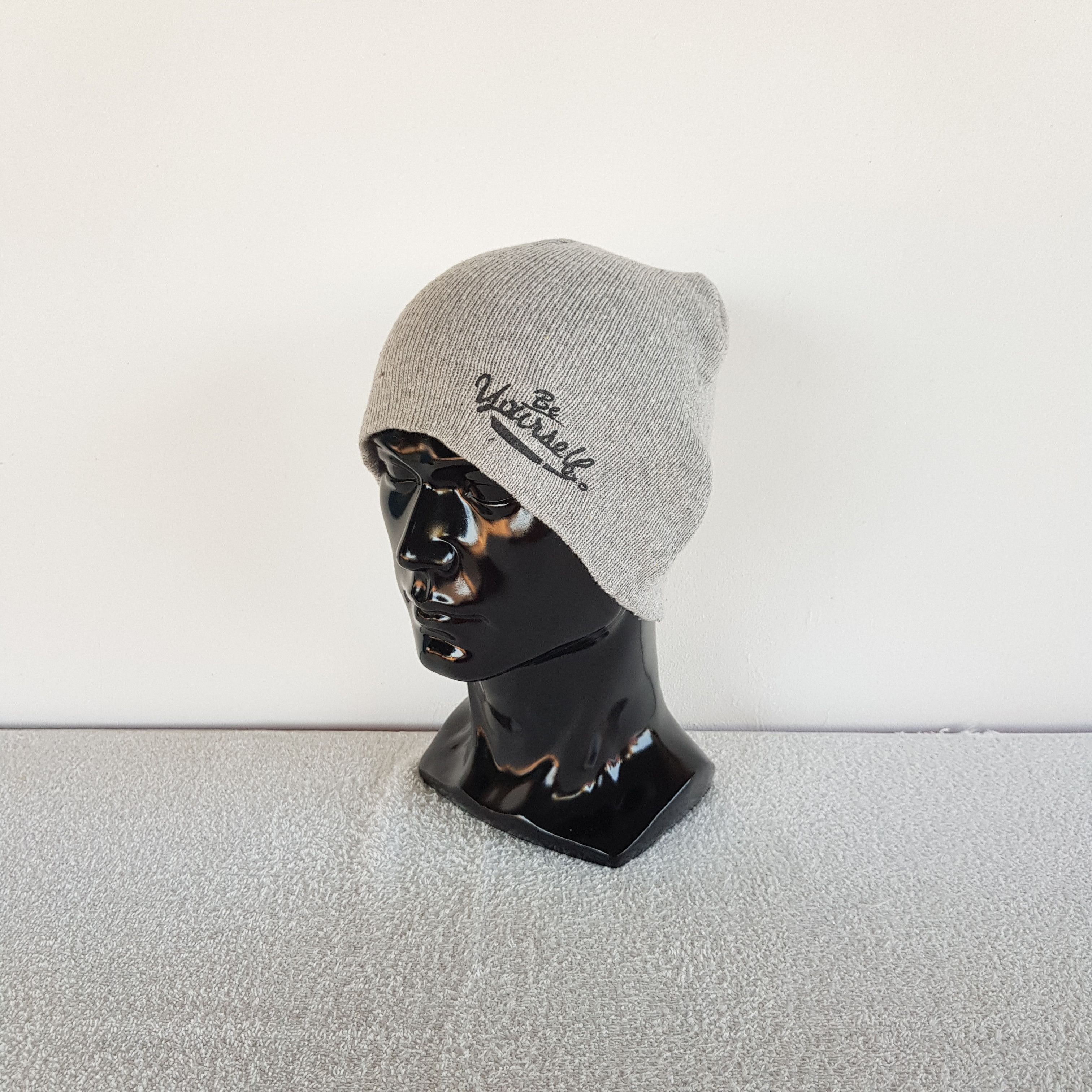 Japanese Brand Yourself Beanie Y2K Humor Snow Caps Hats Size ONE SIZE - 1 Thumbnail