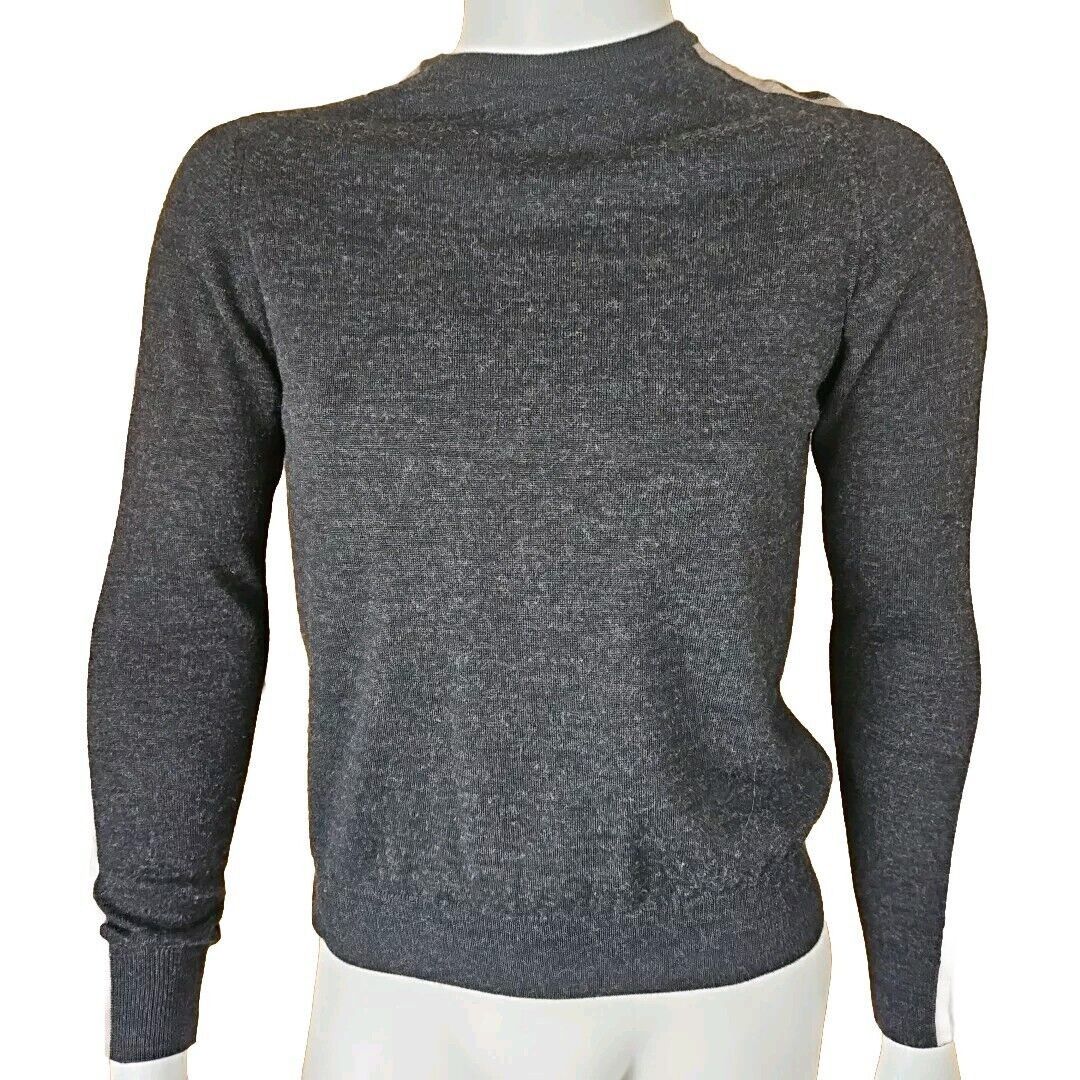 Vintage Codice Ski Sweater Men M EUR 50 Charcoal Merino Wool Blend L Size US M / EU 48-50 / 2 - 1 Thumbnail