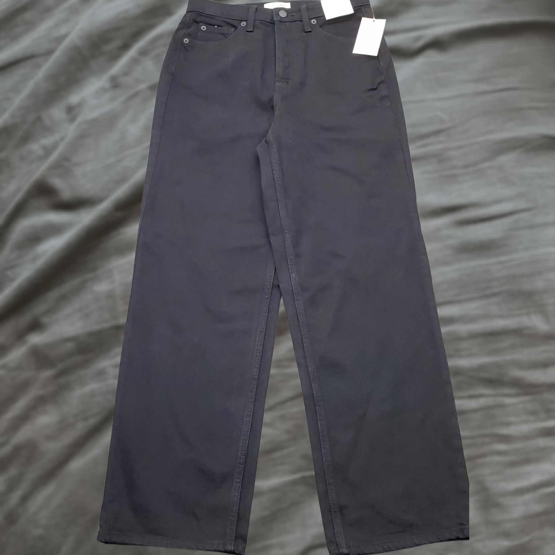Vintage Universal Thread Jeans Womens 6 Black High Rise Comfort Fit Button Fly Size 28" / US 6 / IT 42 - 1 Thumbnail