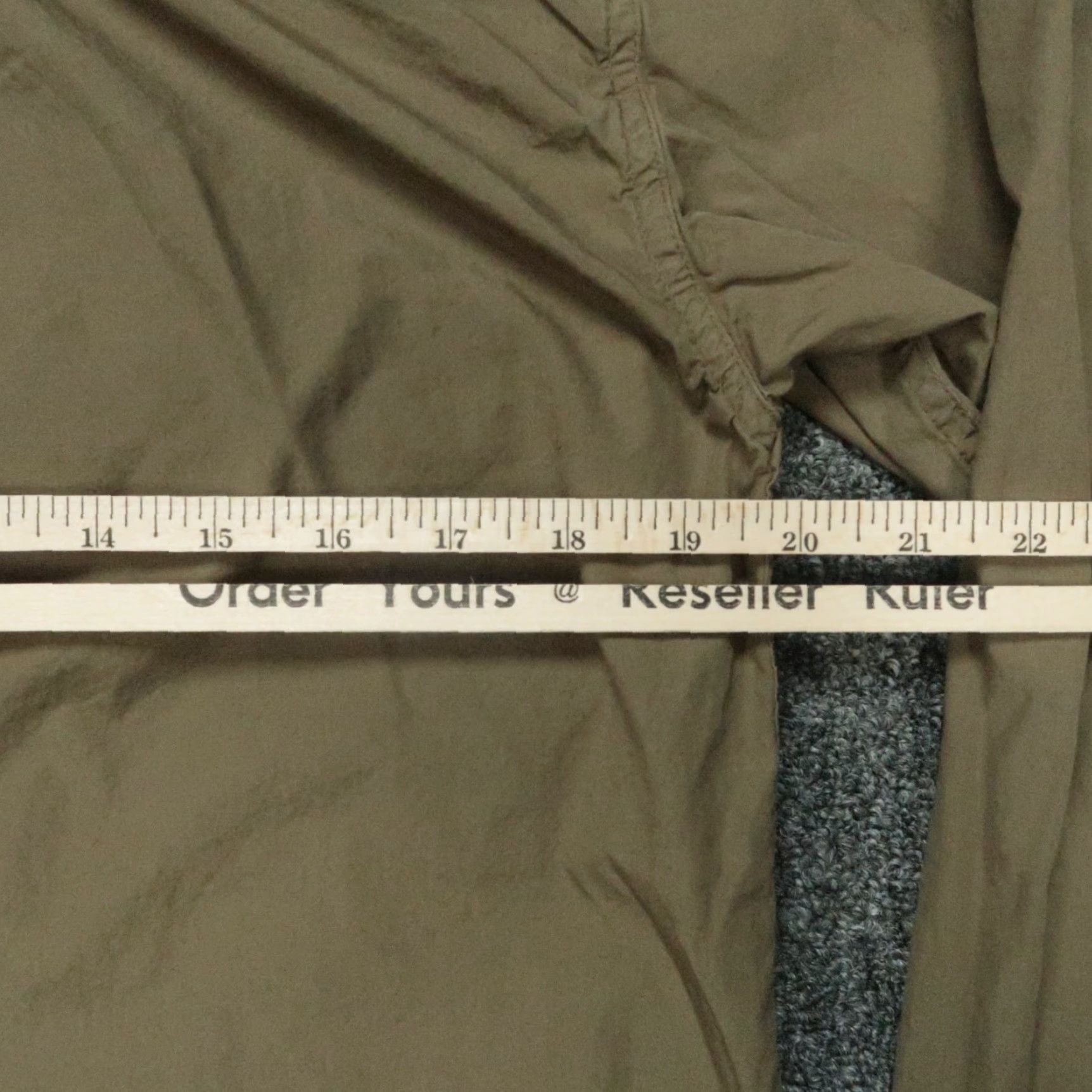 Filson Filson Shirt Men XS Green Dusty Olive Washed Feather Cloth Long Sleeve Button-Up Pockets Lightweight Casual Travel Workwear Size US XS / EU 42 / 0 - 5 Thumbnail