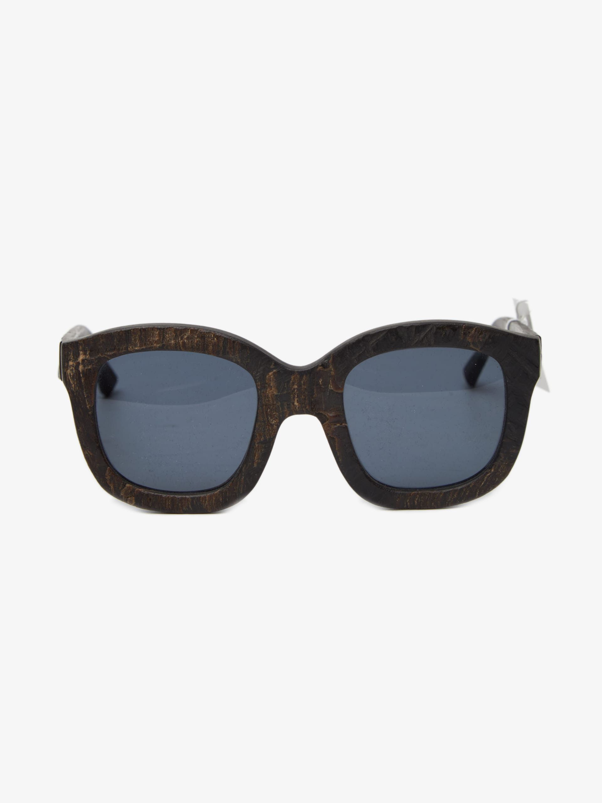image of Rigards Brown Genuine Horn Sunglasses, Men's