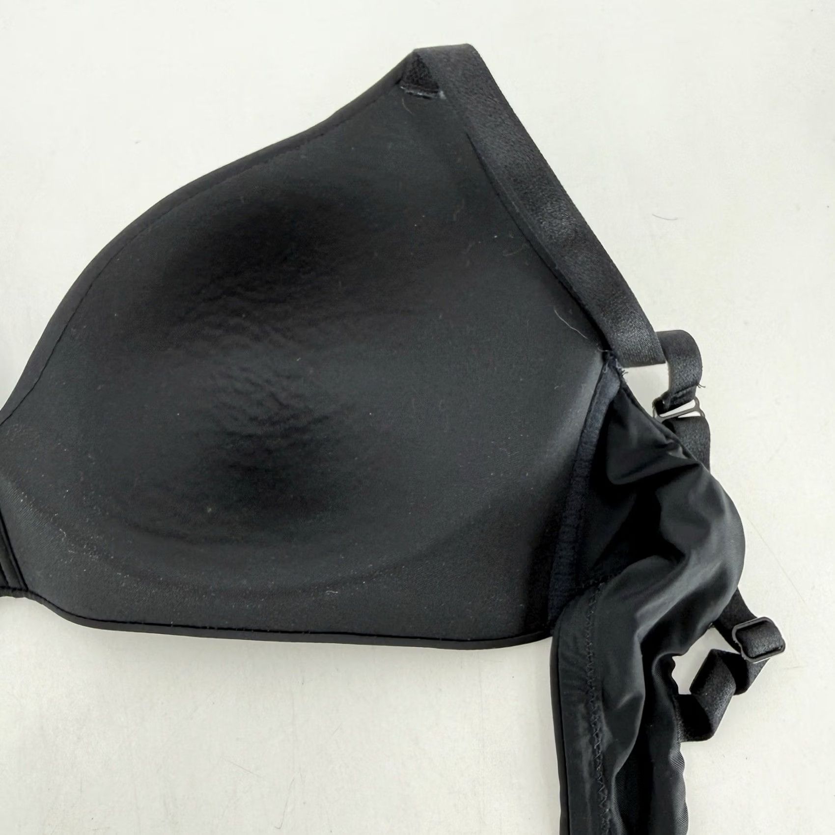 Vintage Auden Bliss Wirefree Bra 36B Black Lightly Lined Regular Or Racerback Straps Women Size ONE SIZE - 5 Thumbnail