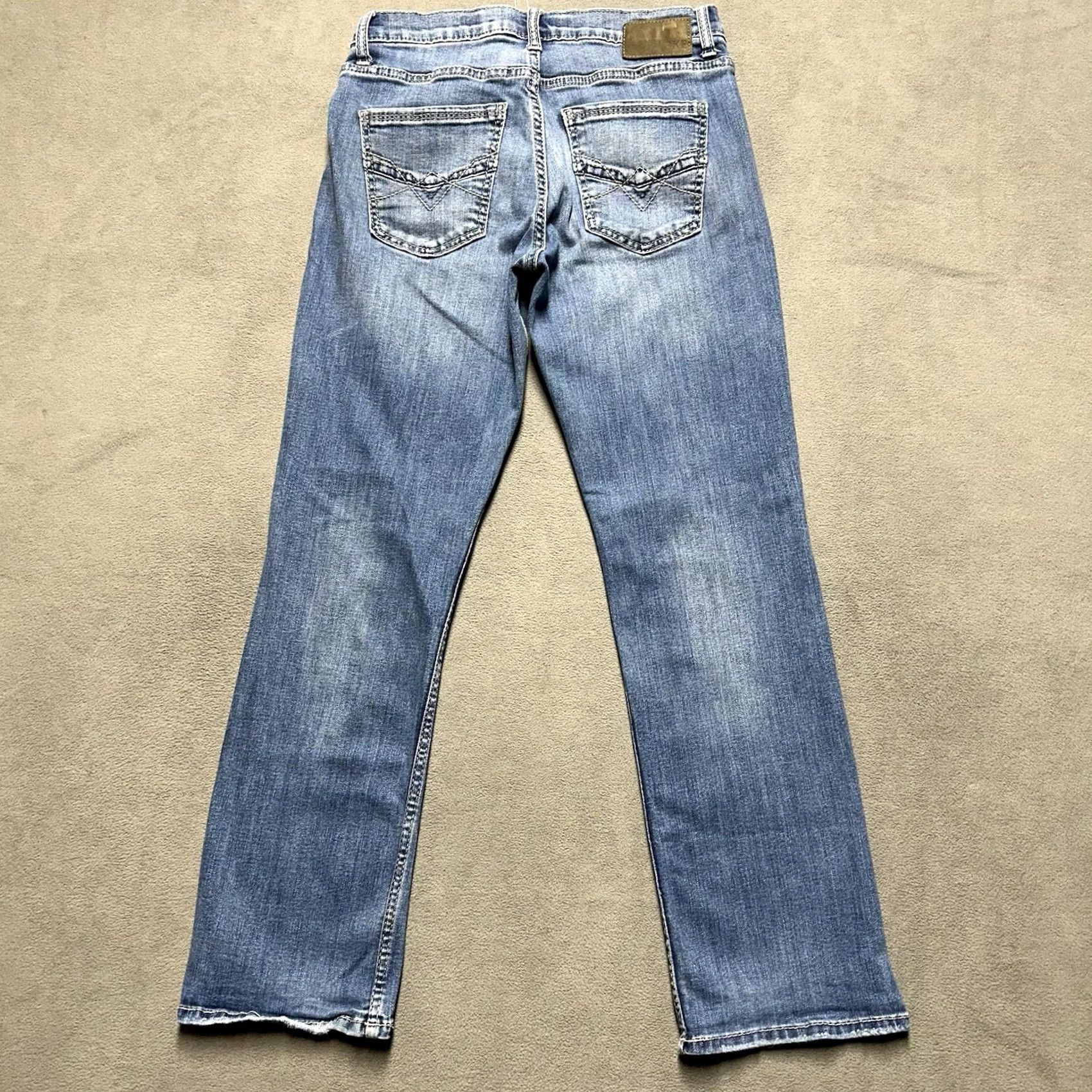 Vintage BKE Tyler Jeans Mens 30x30 (29x28.5) Blue Denim Stretch Relaxed Fit Mid Rise GUC Size US 30 / EU 46 - 2 Thumbnail