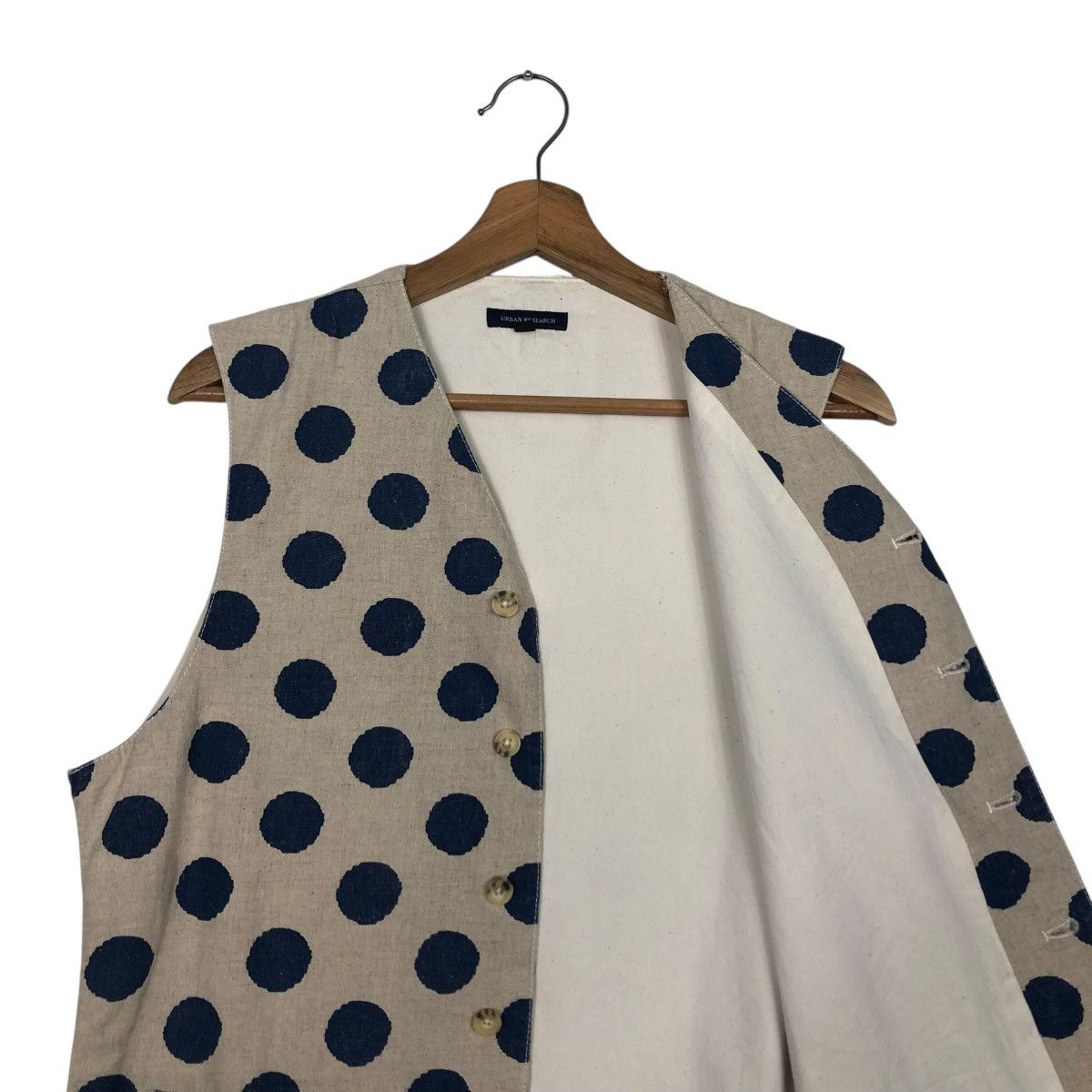 Japanese Brand 🔥VTG VEST JACKET WORKER URBAN RESEARCH POLAKDOT ISSEY MIYAKE Size US M / EU 48-50 / 2 - 13 Thumbnail
