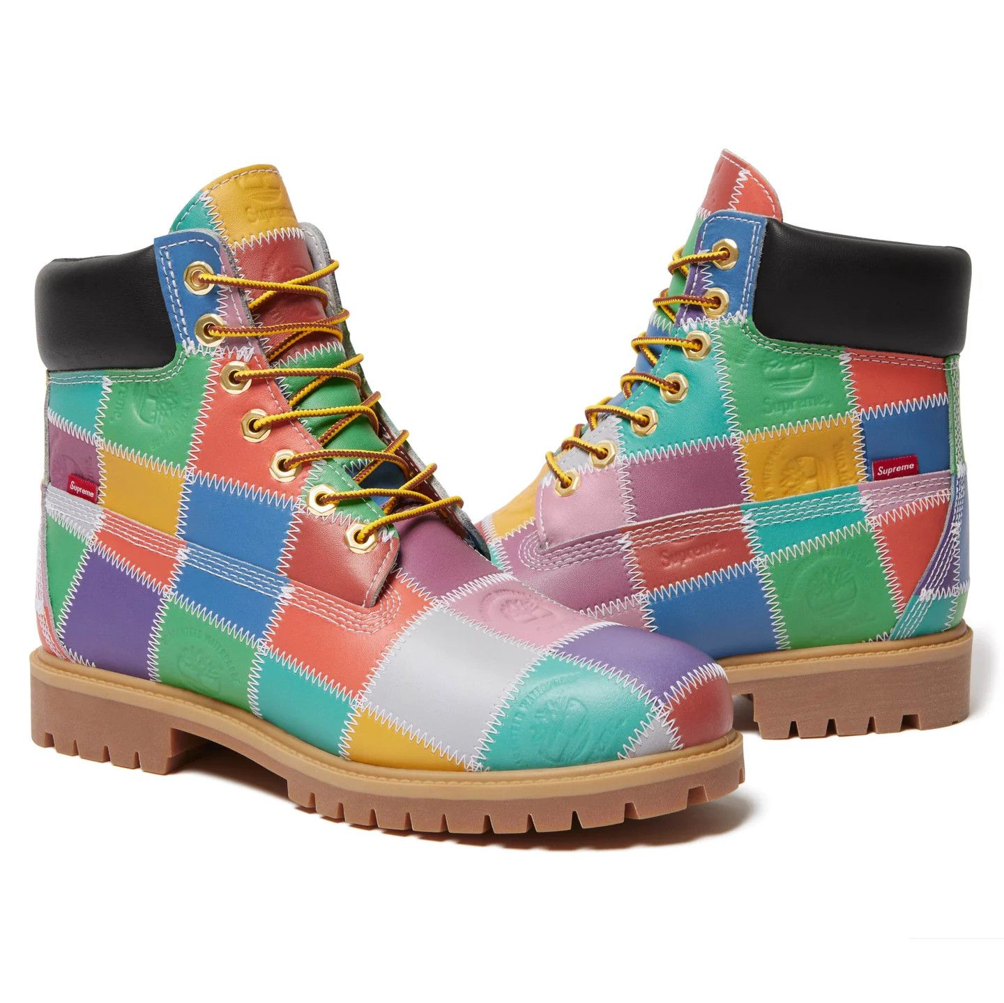 Supreme × Timberland supreme / Timberland Patchwork 6'' premium waterproof boot Size US 9.5 / EU 42-43 - 2 Thumbnail