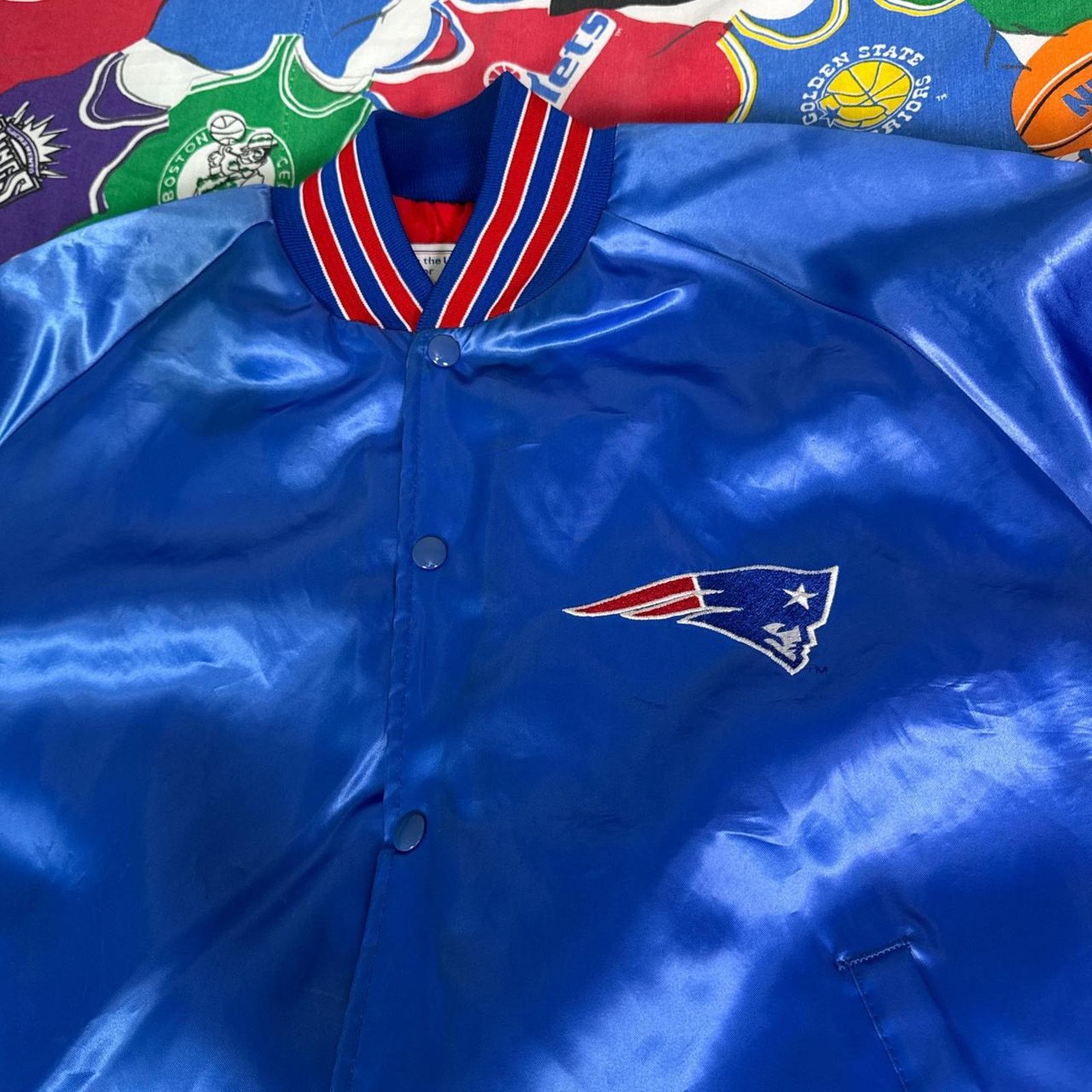 NFL × Vintage VTG NFL New England Patriots Super Bowl Mens L Large Satin Size US L / EU 52-54 / 3 - 3 Thumbnail