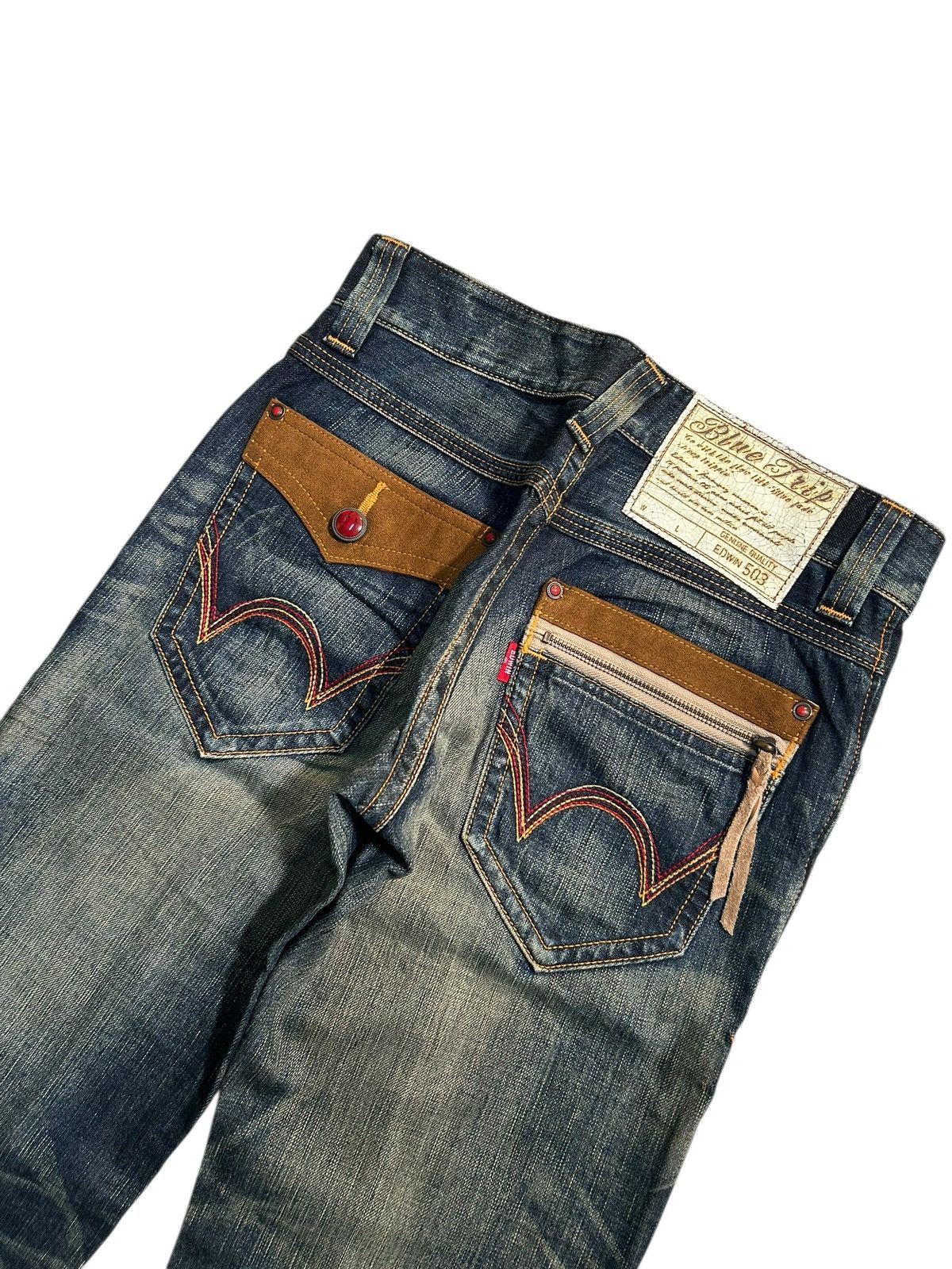 Japanese Brand × Kapital × Vintage Flare Edwin Bluetrip Japanese Style Denim Jeans Size US 29 - 8 Thumbnail