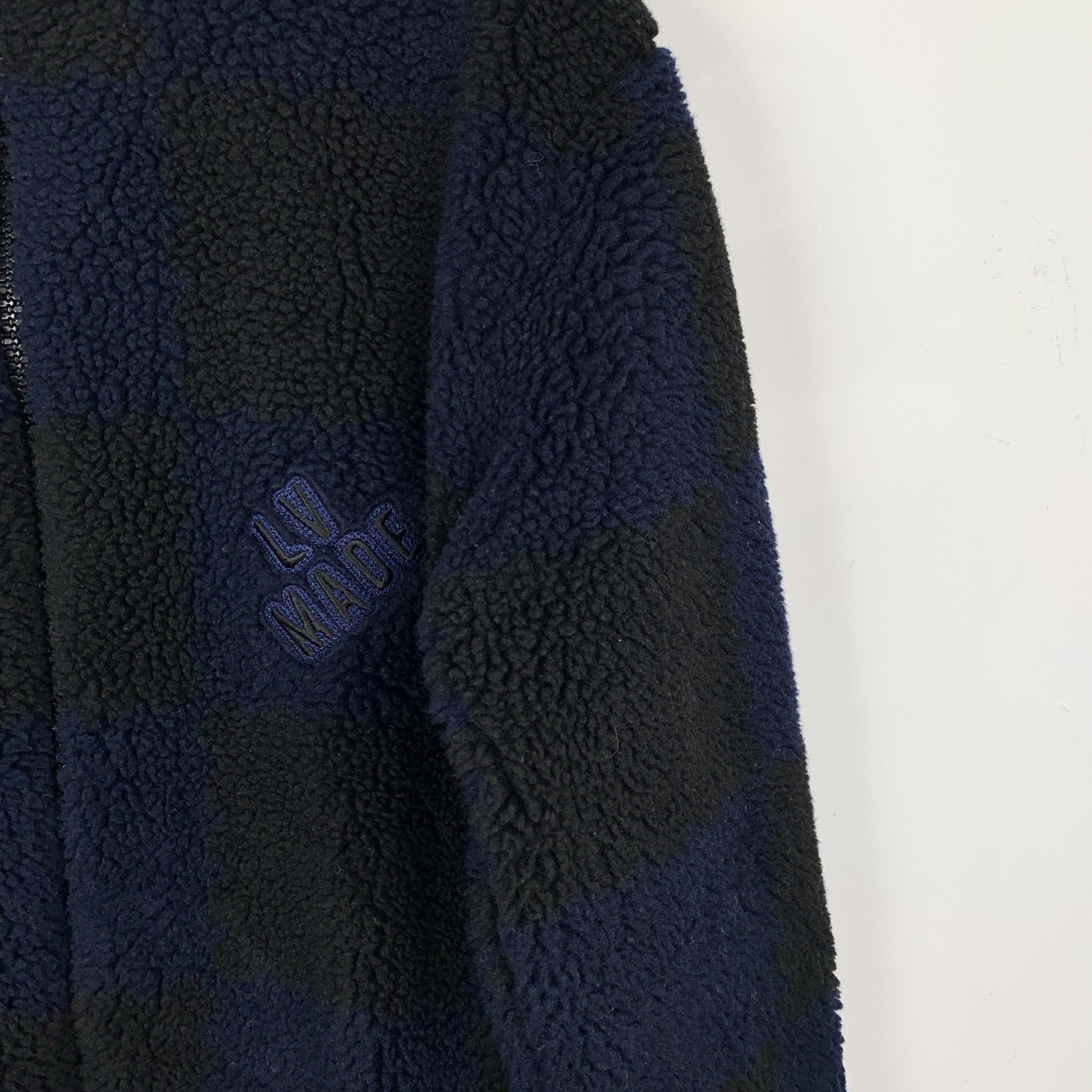 Louis Vuitton Louis Vuitton Jacket – Navy Teddy Logo Zip-Up (S) Size US S / EU 44-46 / 1 - 6 Thumbnail