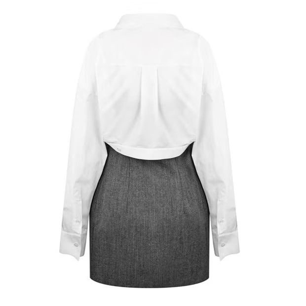 Alexander Wang o1g2r1mq0824 Tailored Mini Dress in Grey Size XL / US 12-14 / IT 48-50 - 2 Thumbnail