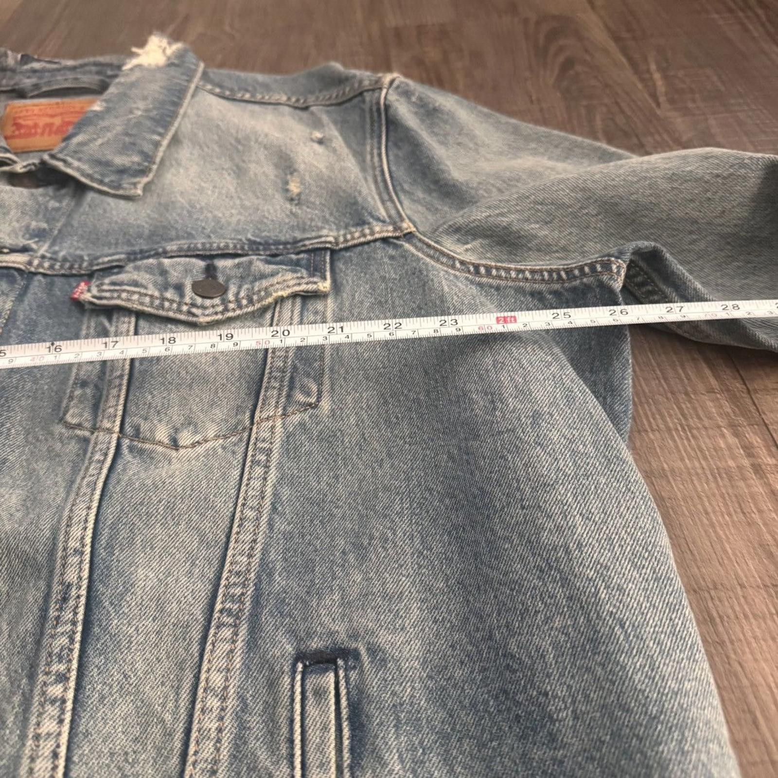 Levi's LEVIS • VNTG Distressed Denim Jacket (XXL) VNDS Size US XXL / EU 58 / 5 - 3 Thumbnail