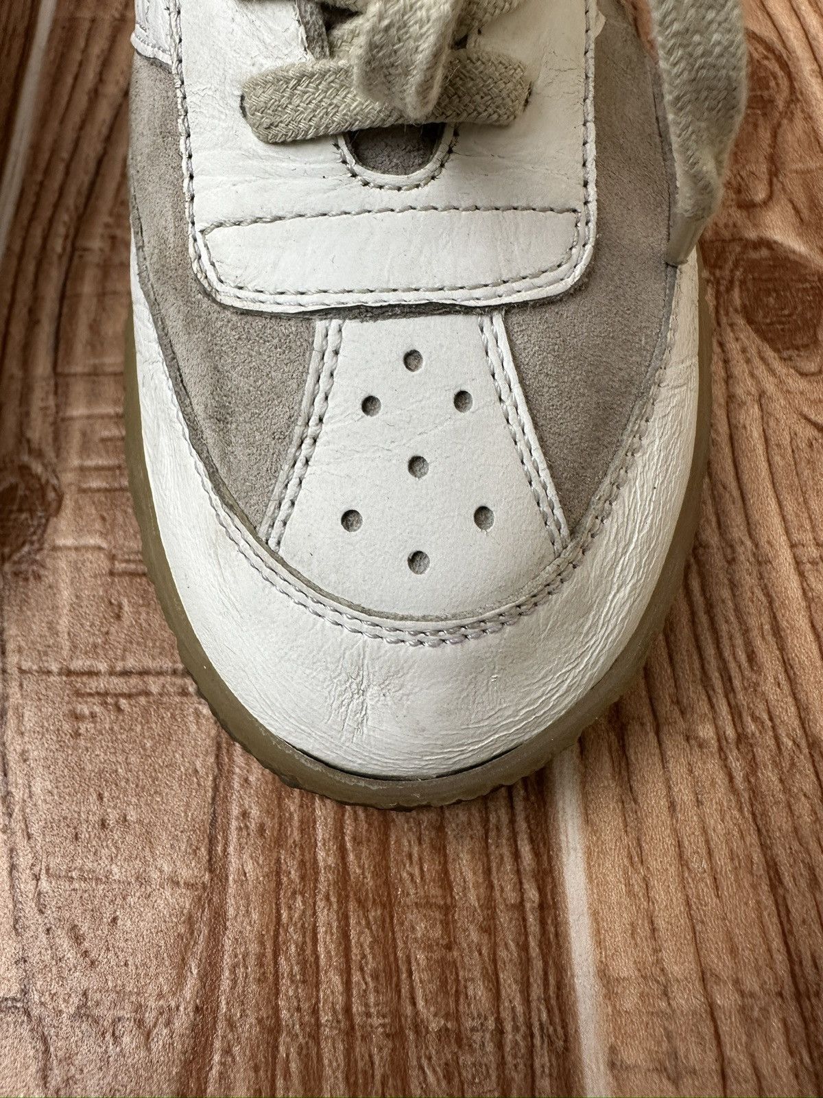 Maison Margiela Maison margiela MM6 White Court Sneakers Lowtops Size US 7 / IT 37 - 10 Thumbnail
