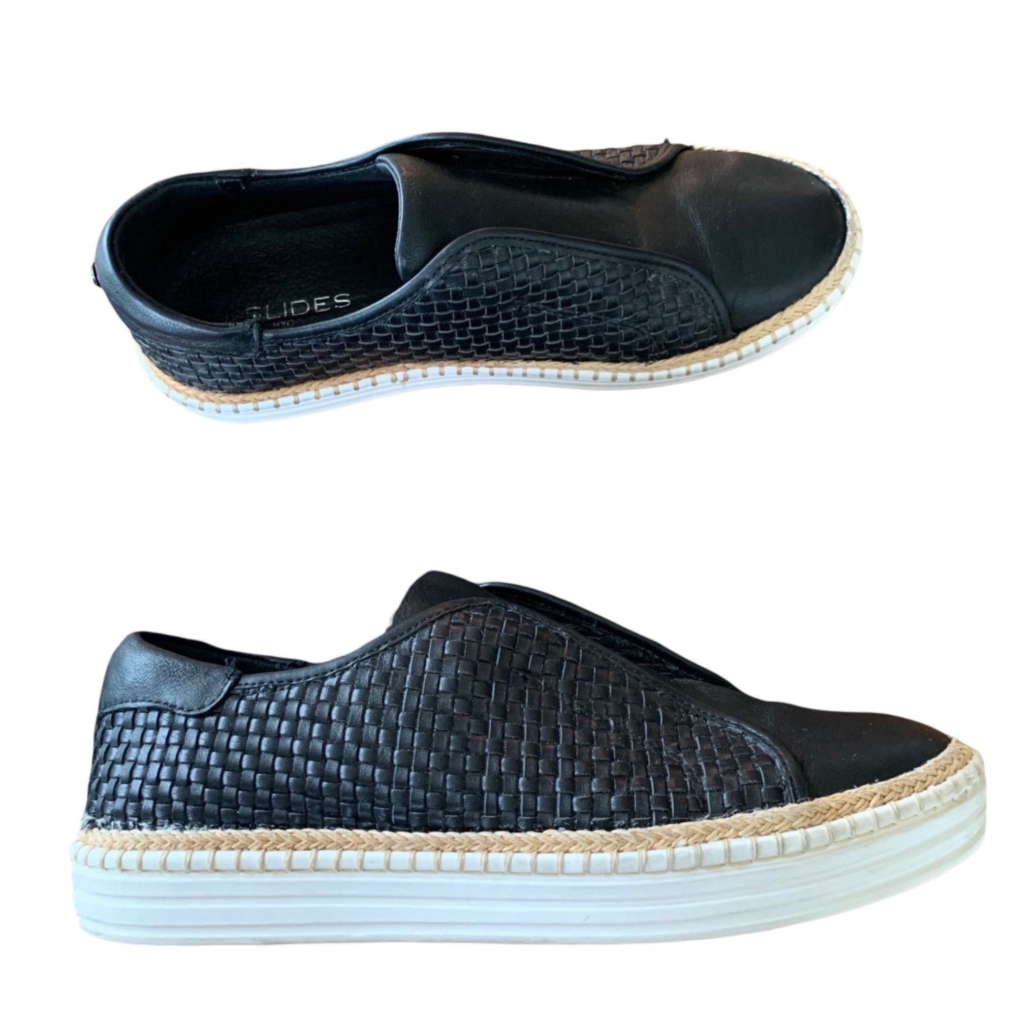 J/Slides J Slides Woven Leather Slip-On Loafers 8.5 Size US 8.5 / IT 38.5 - 1 Thumbnail