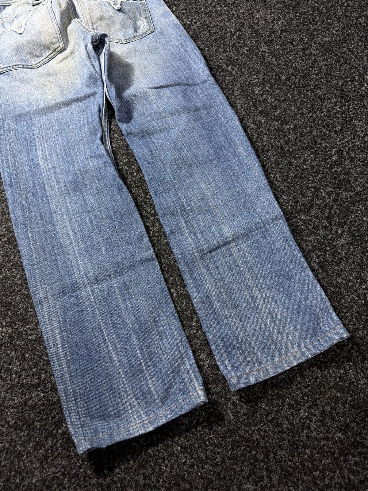 Diesel 00s Diesel Vntg Dirty Distressed Opium Punk Rock Y2K Jeans Size US 28 / EU 44 - 16 Thumbnail