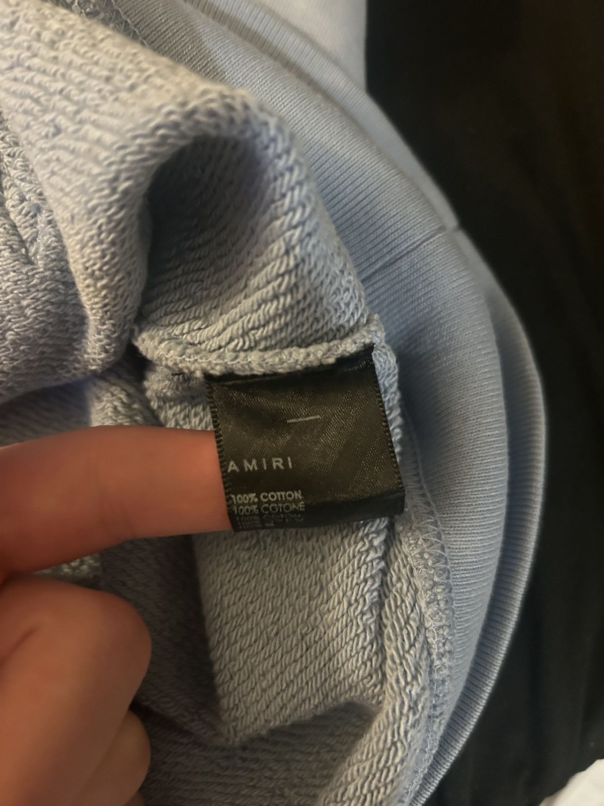 Amiri Amiri light blue hoodie tried on once Size US L / EU 52-54 / 3 - 12 Thumbnail