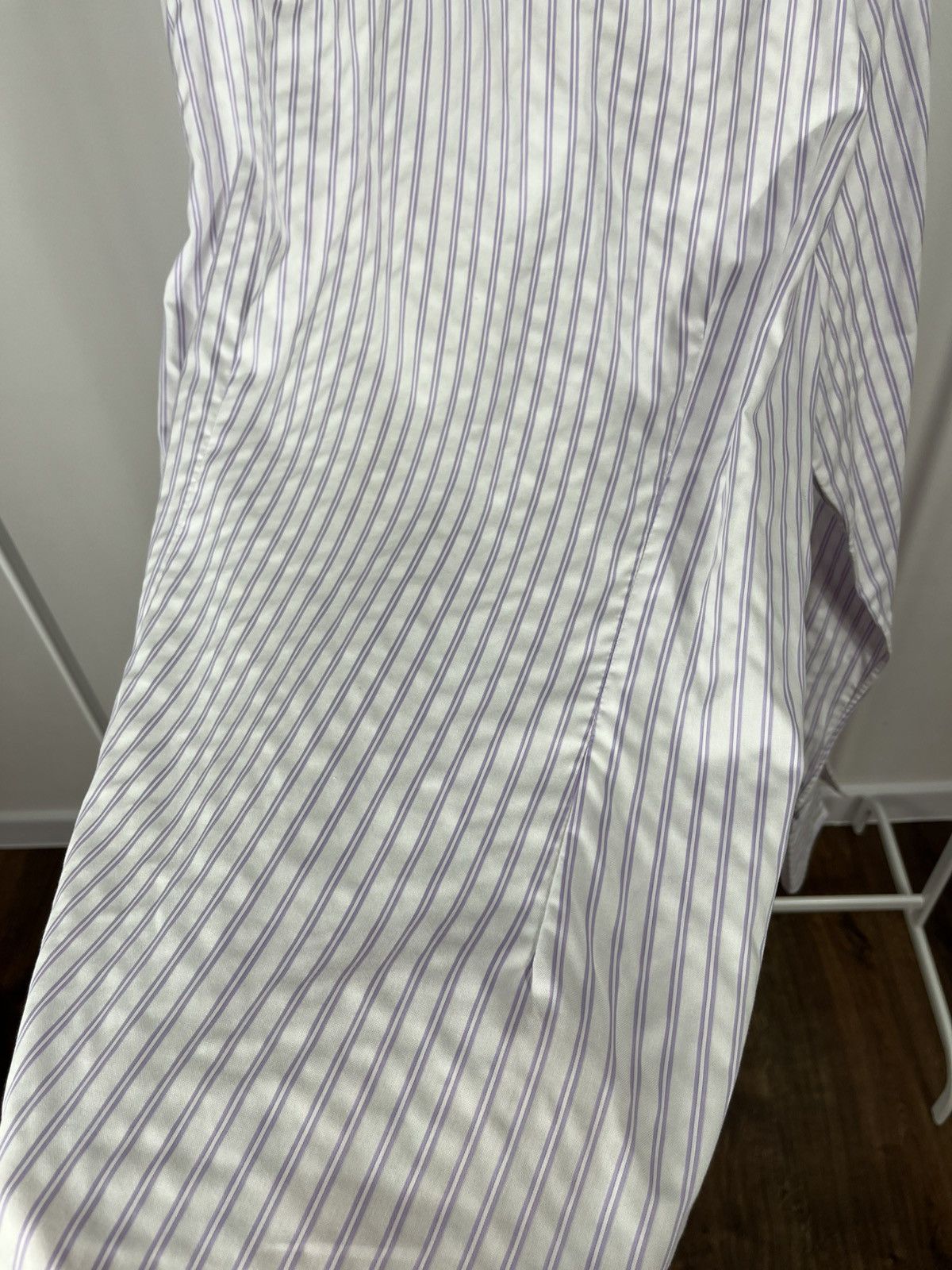 Eton Eton Contemporary Fit Striped Shirt 16.5 42 Purple White Size US L / EU 52-54 / 3 - 15 Thumbnail