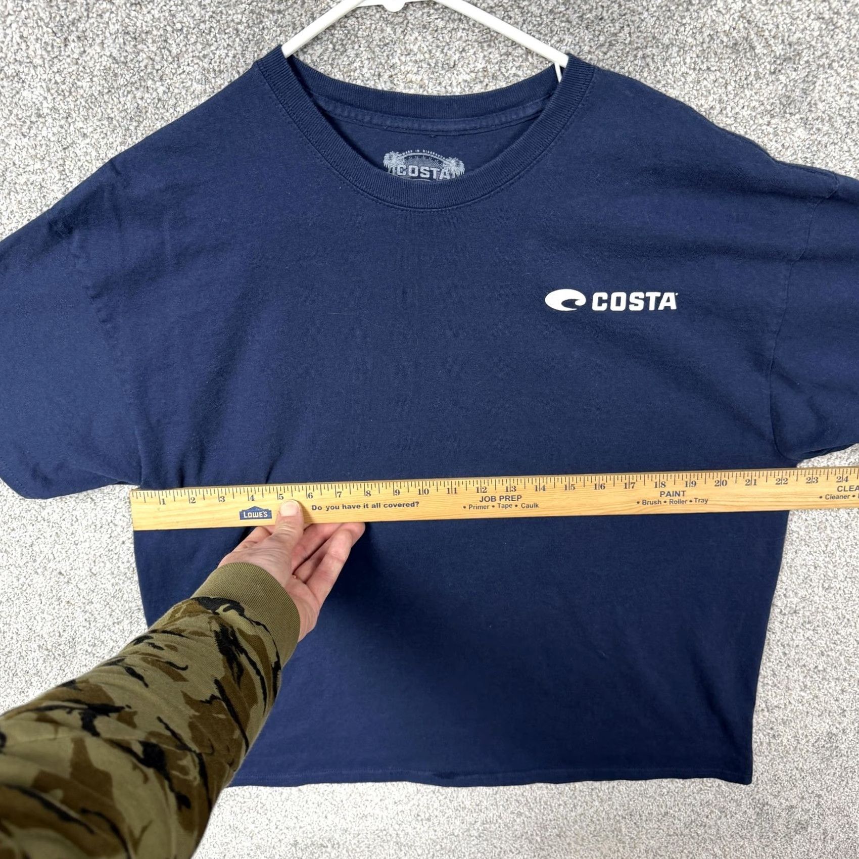 Vintage Costa Shirt Mens XL Blue Short Sleeve Graphic Print Marlin Back Logo Coastal Outdoor Born On The Water Size US XL / EU 56 / 4 - 3 Thumbnail