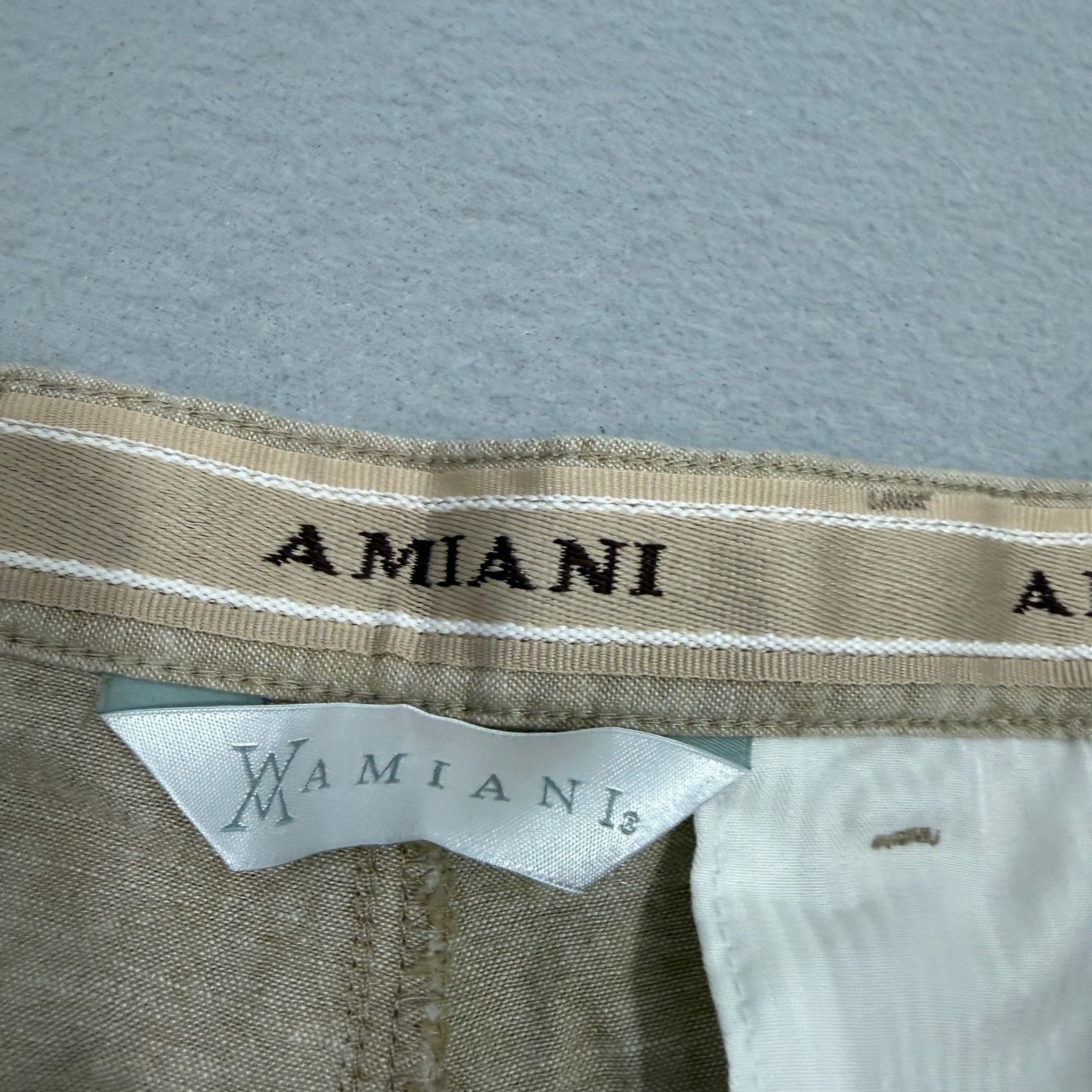 Armani Exchange Armani Exchange Shorts 36 Tan 12" Inseam A/X Linen Blend Size US 36 / EU 52 - 4 Thumbnail