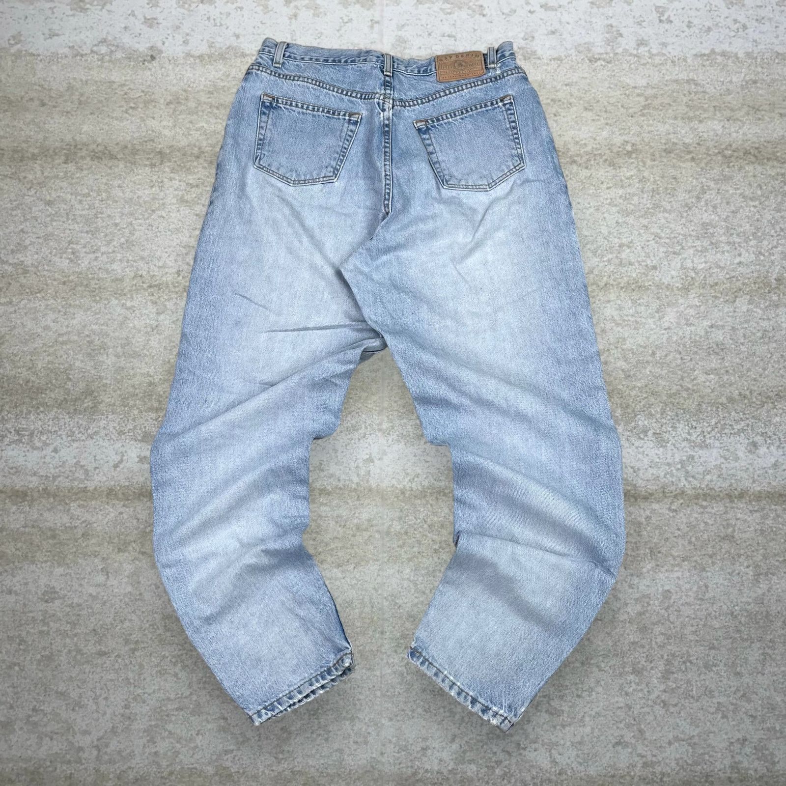Gap × Vintage Crazy Vintage 90s Gap Jeans Reverse Fit Light Wash Denim Size 32" / US 10 / IT 46 - 1 Thumbnail
