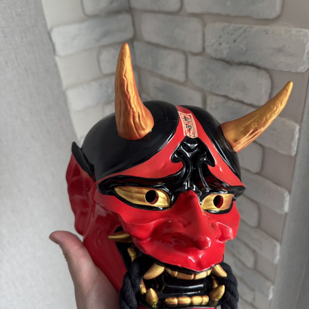 La Maskarade Japanese Prajna Devil Hannya Kabuki Resin Oni Samurai Mask Size ONE SIZE - 5 Thumbnail