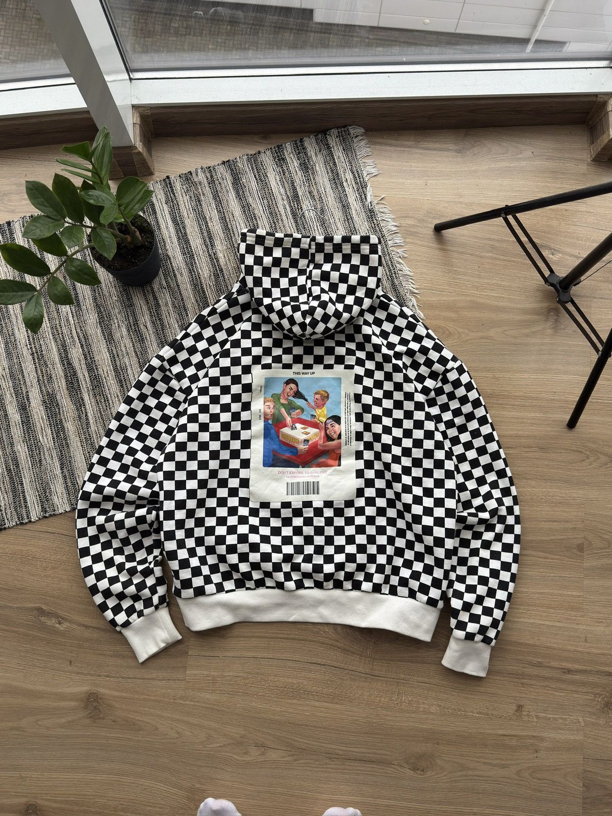 CHILDS Childish TGH Checked White Hoodie Size M Men Size US M / EU 48-50 / 2 - 6 Thumbnail
