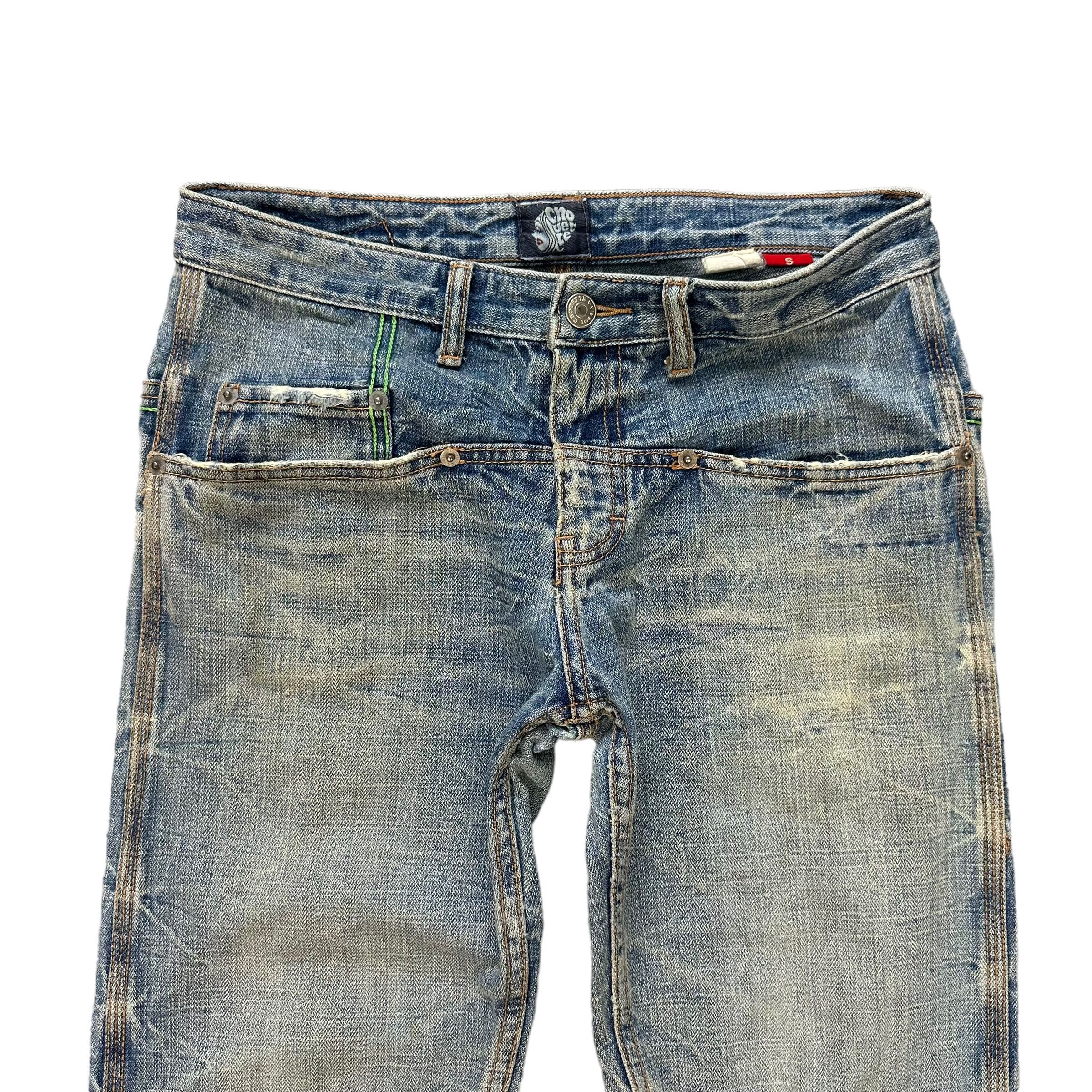 Japanese Brand CHOUETTE NICE DESIGN 7 POCKET JEANS #7790-176 Size 30" / US 8 / IT 44 - 2 Thumbnail