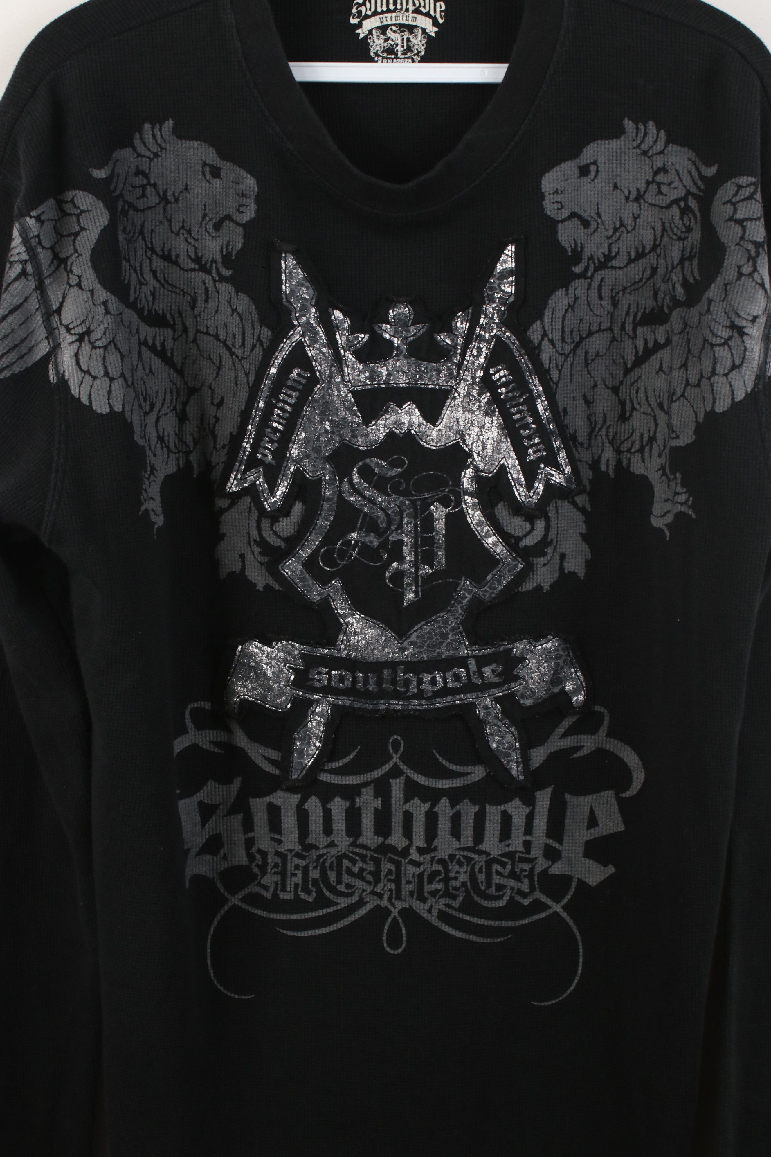 Southpole Vintage Y2K Southpole Lions Tribal UFC MMA Thermal T-Shirt Size US XXL / EU 58 / 5 - 4 Thumbnail