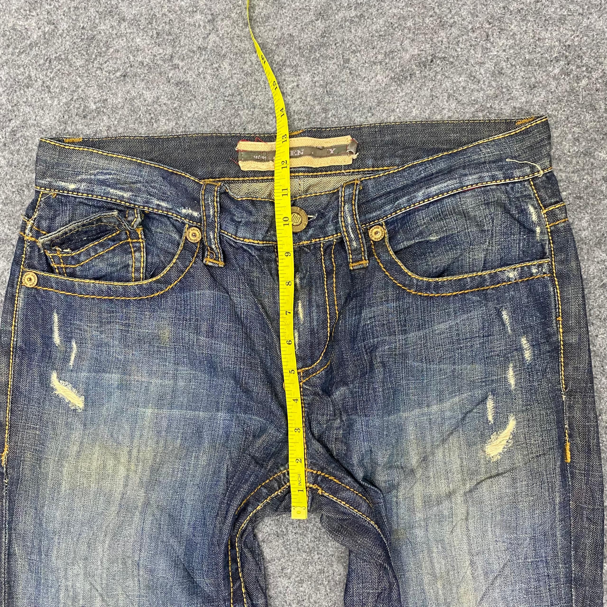 If Six Was Nine Vintage Kentucky Distressed Flare Denim Size US 34 / EU 50 - 5 Thumbnail