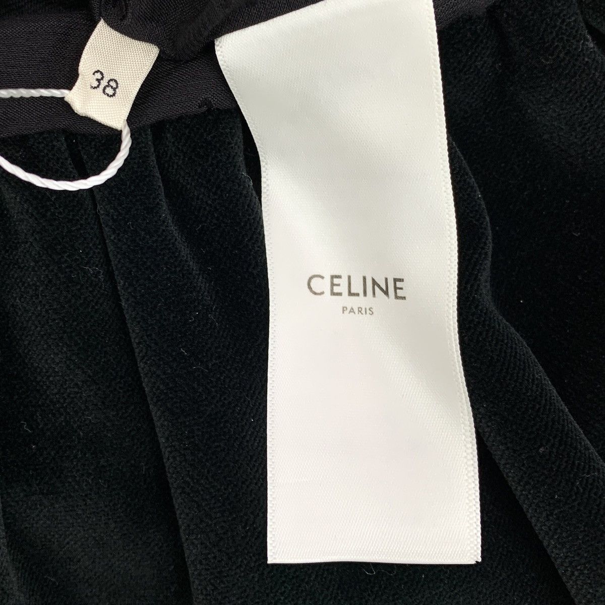 Celine Celine Black Cotton Lace Single Breasted Velvet Jacket Size XS / US 0-2 / IT 36-38 - 7 Thumbnail
