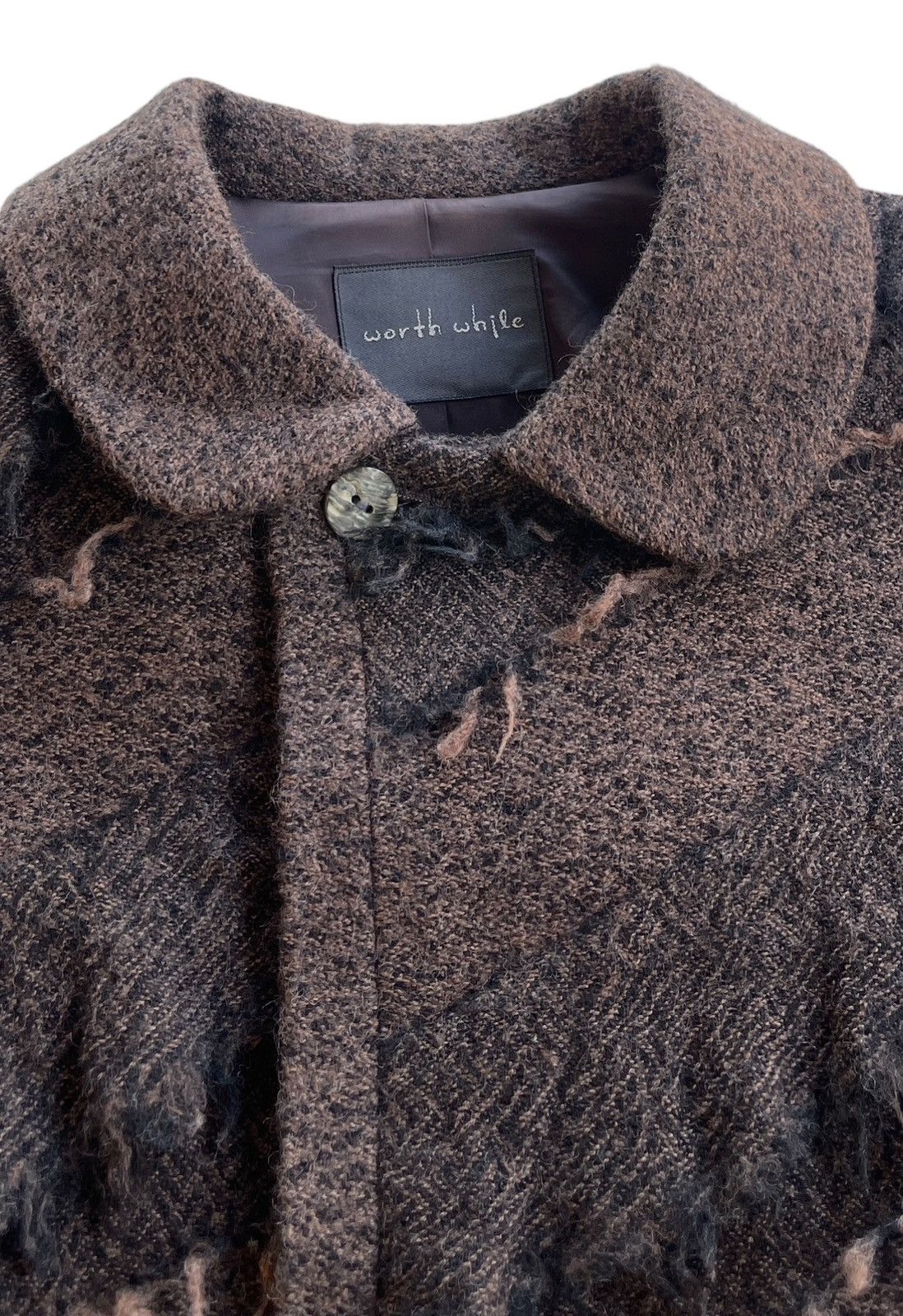 Japanese Brand 90s Worth While Reconstructed Fringles Cropped Jacket Size M / US 6-8 / IT 42-44 - 10 Thumbnail