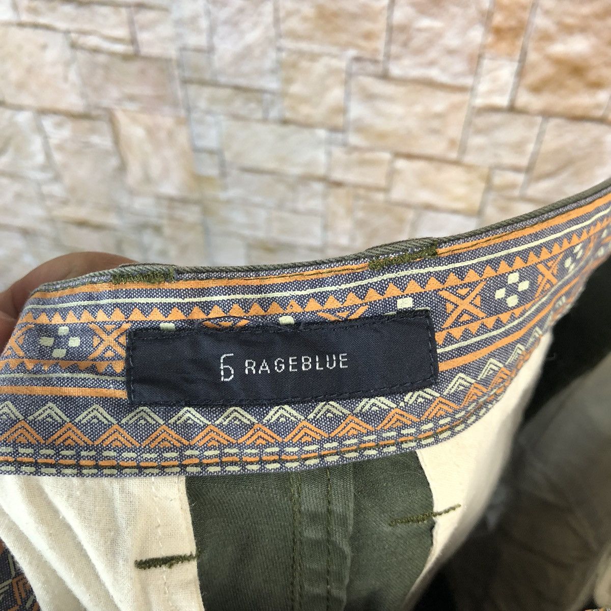 Japanese Brand Rage Blue Green Cargo Multipocket Pants #A1020 Size US 29 - 18 Thumbnail