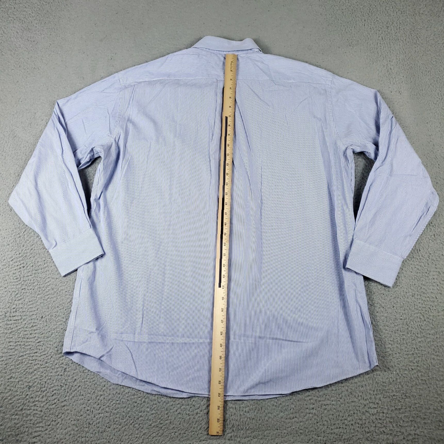 Tommy Hilfiger Tommy Hilfiger Shirt Mens XL Blue Striped Button Up Long Sleeve Cotton Collared Logo Casual Mens Size US XL / EU 56 / 4 - 3 Thumbnail
