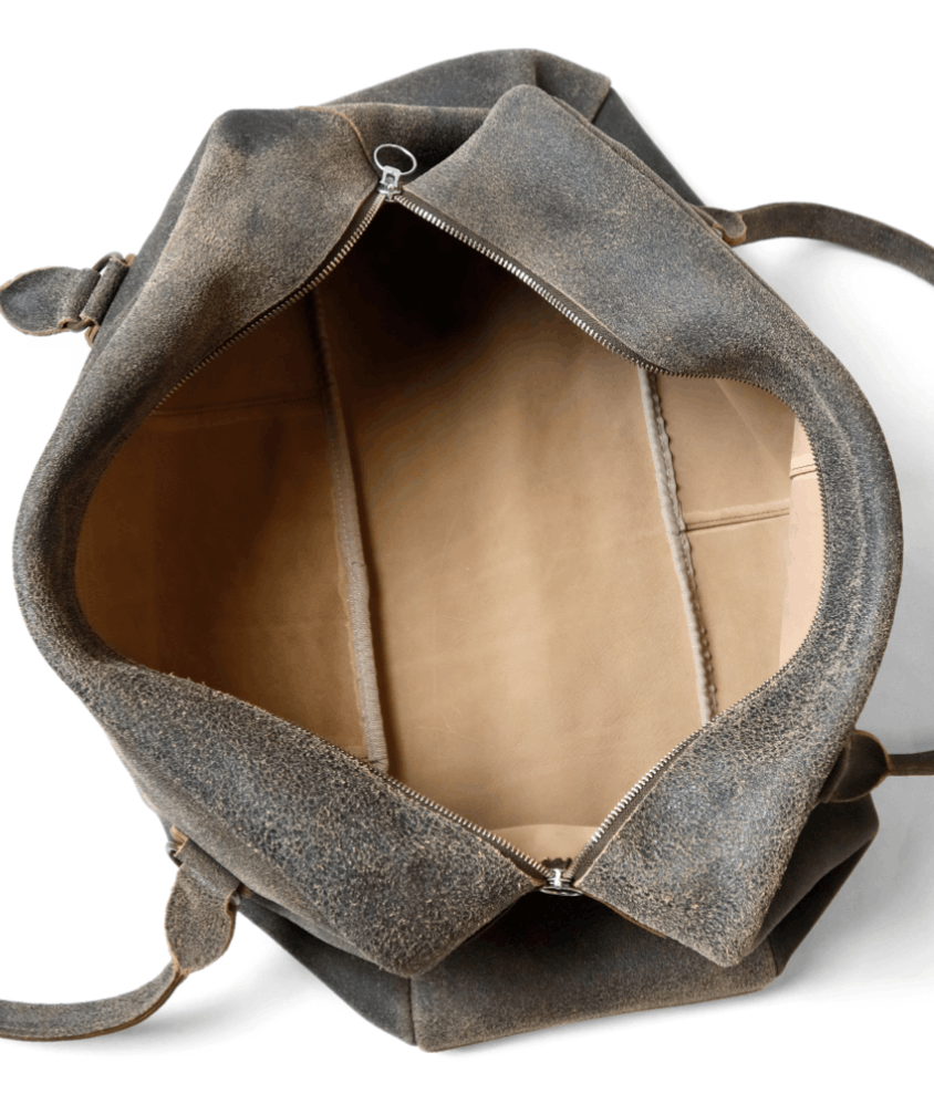 Kapital Cracked leather Fargo BAG (large) Size ONE SIZE - 6 Thumbnail