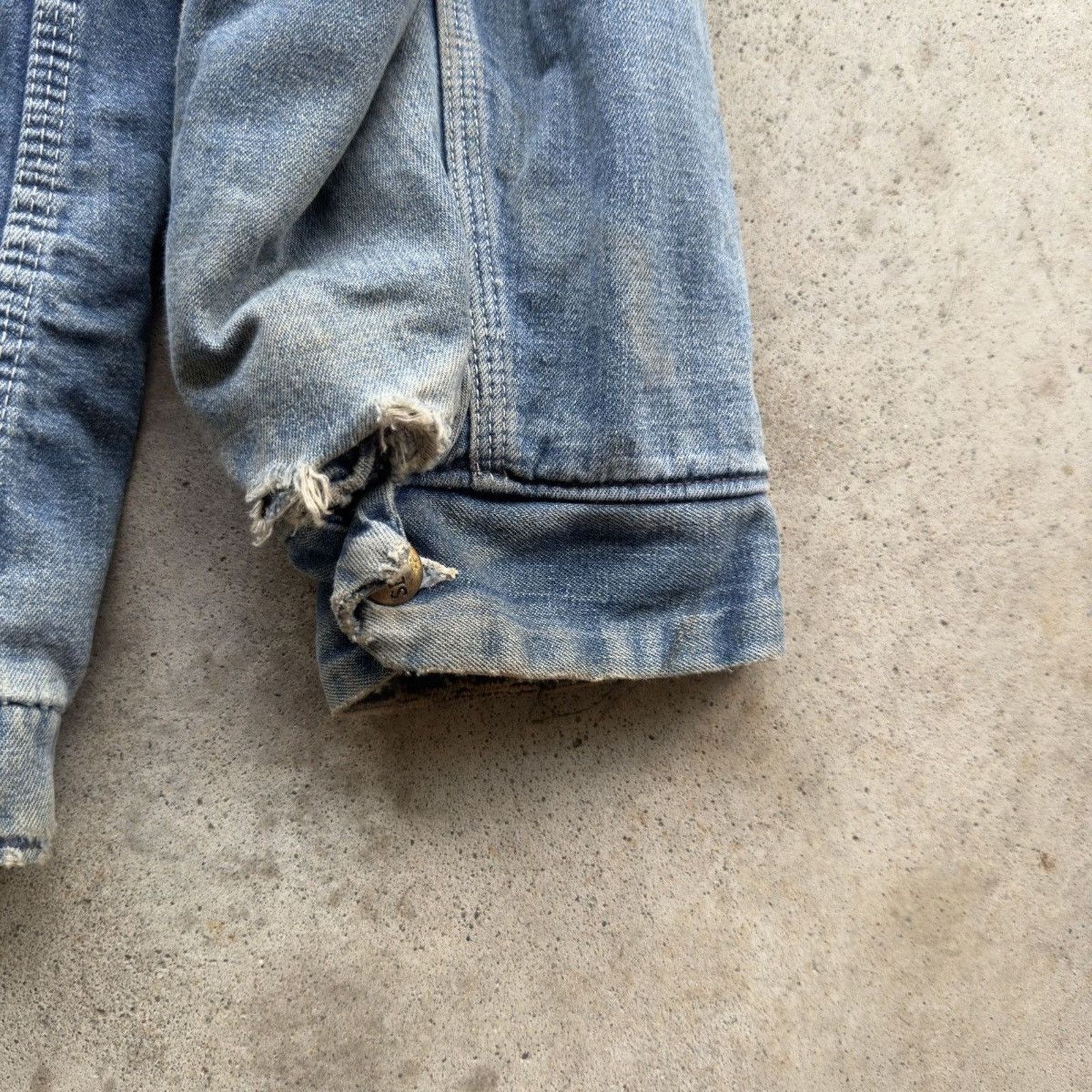 Vintage Thrashed Faded Distressed Sears Chore Coat ERD Grunge RRL Size US XL / EU 56 / 4 - 18 Thumbnail