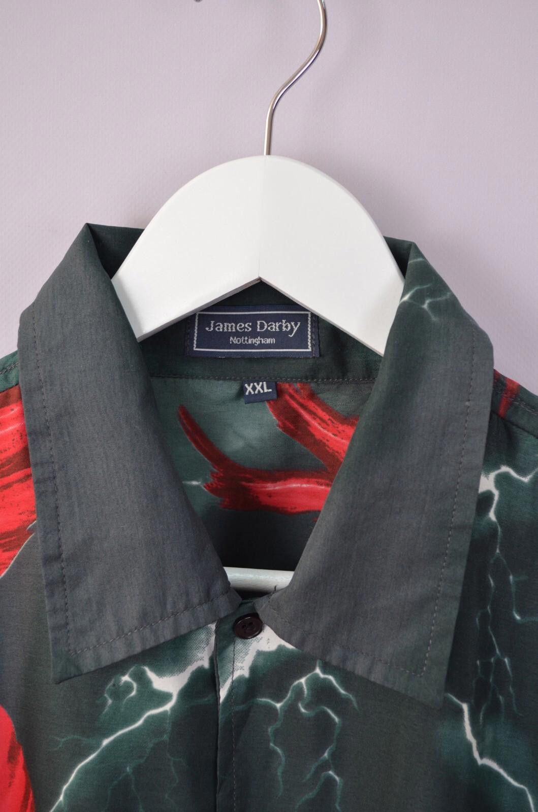 Designer Vintage Anime Samurai Warrior Japanese Shirt Sz XXL AOP 90s Size US XXL / EU 58 / 5 - 5 Thumbnail