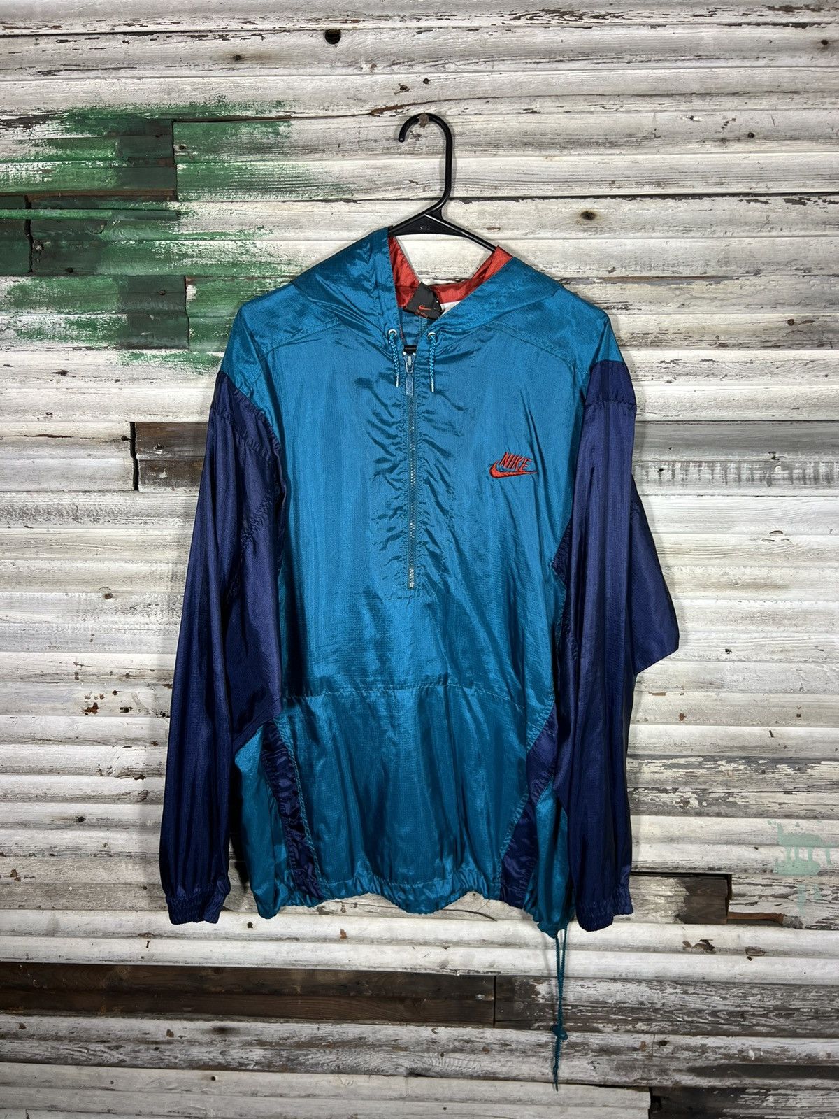 Nike × Vintage Vintage Nike Windbreaker Size US XL / EU 56 / 4 - 1 Thumbnail