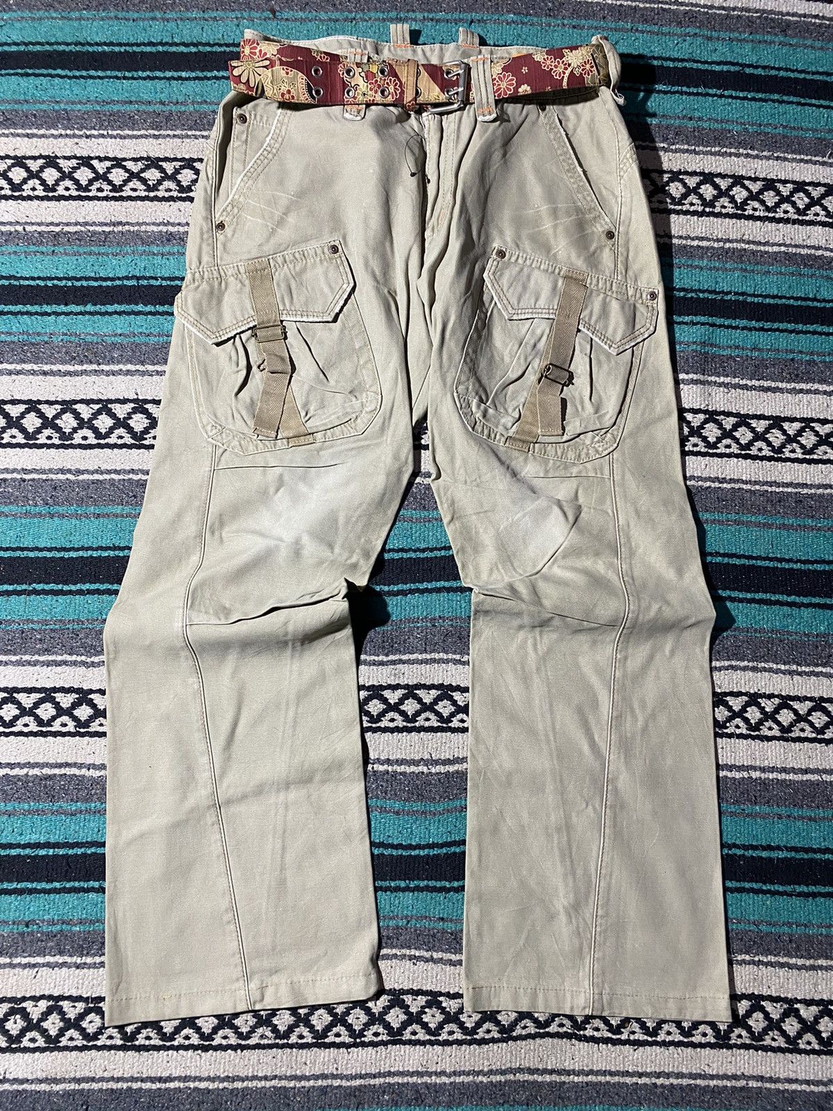 Edwin Y2K Edwin Japan Military Cargo Pants Olive Green Utility Size US 34 / EU 50 - 2 Thumbnail