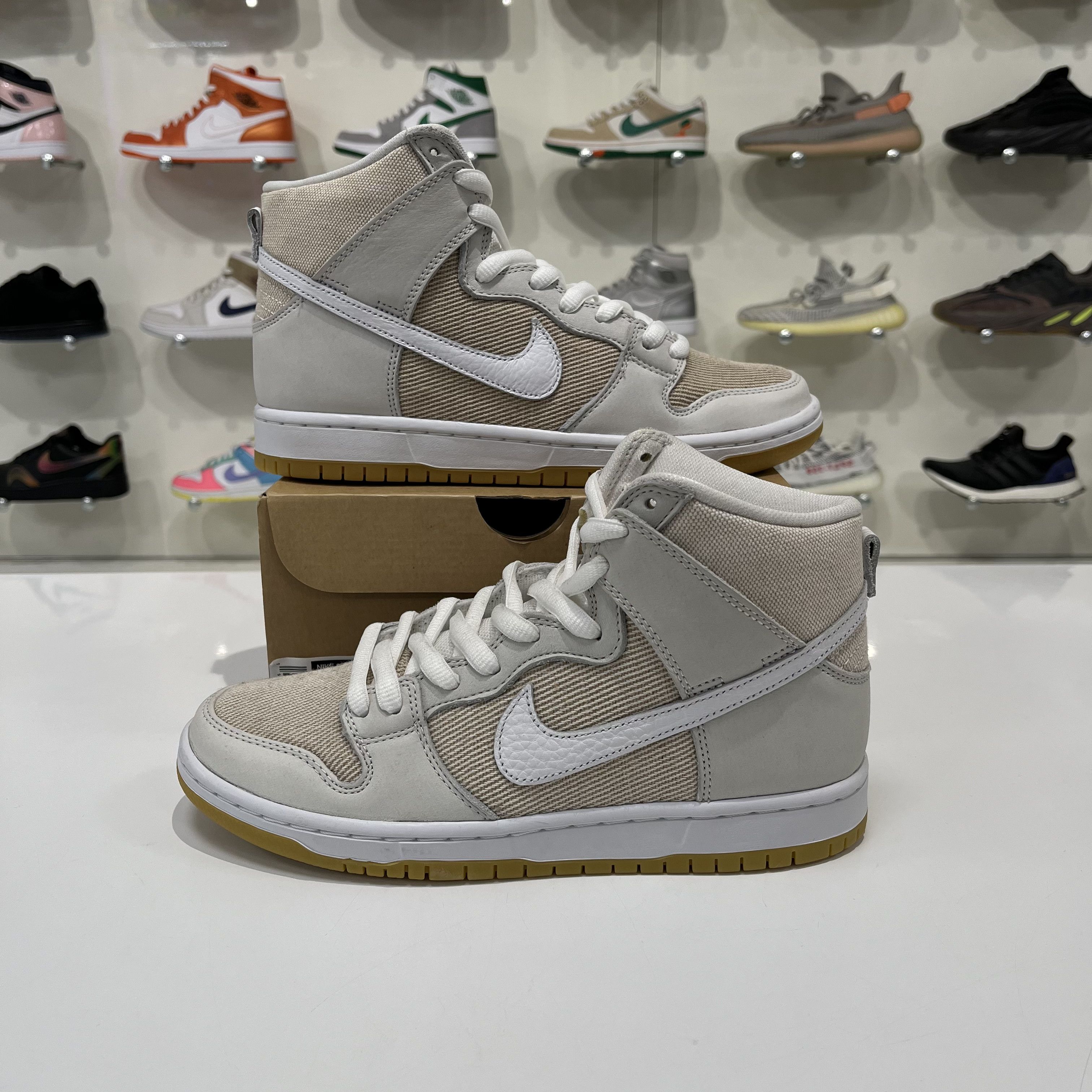 Nike SB Nike SB Dunk High PRO ISO Orange Label Unbleached Natural Size US 7 / EU 40 - 1 Thumbnail