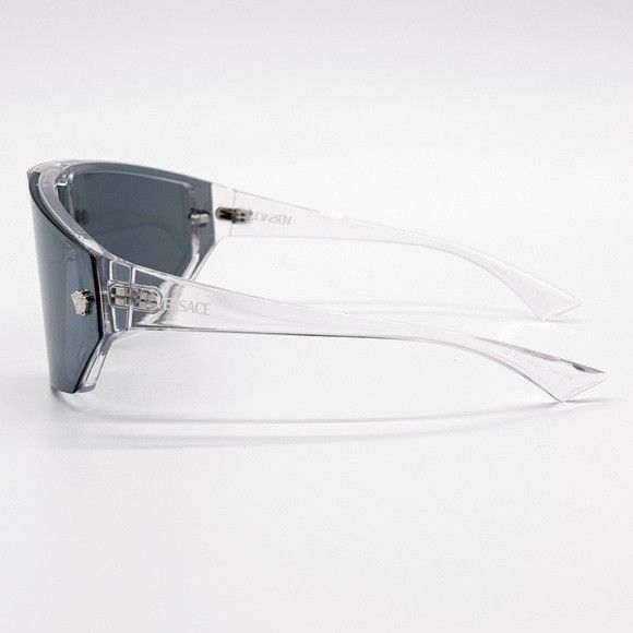 Versace NEW VERSACE VE4461 148/6V SHIELD MOD 4461 GREY VE4461 1486V Size ONE SIZE - 12 Thumbnail