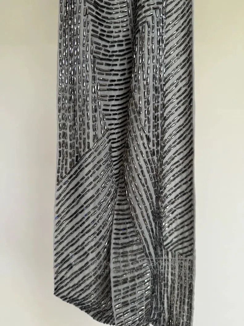 Dries Van Noten Dries van Noten Beaded Silk Scarf. Size ONE SIZE - 5 Thumbnail