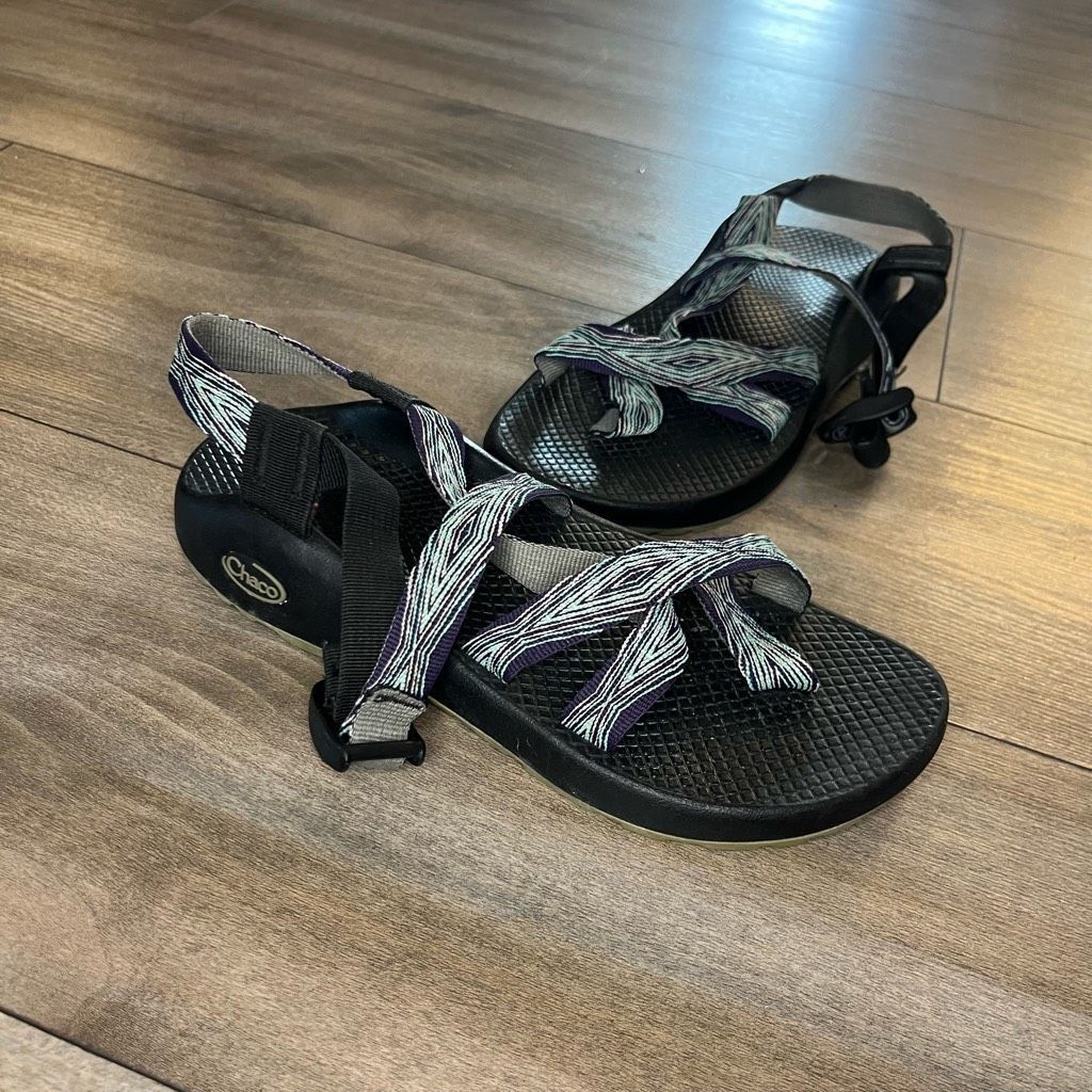 Chaco Chaco Blue/Purple Casual Waterproof Sandal Shoes Women 8 Size US 8 / IT 38 - 1 Thumbnail