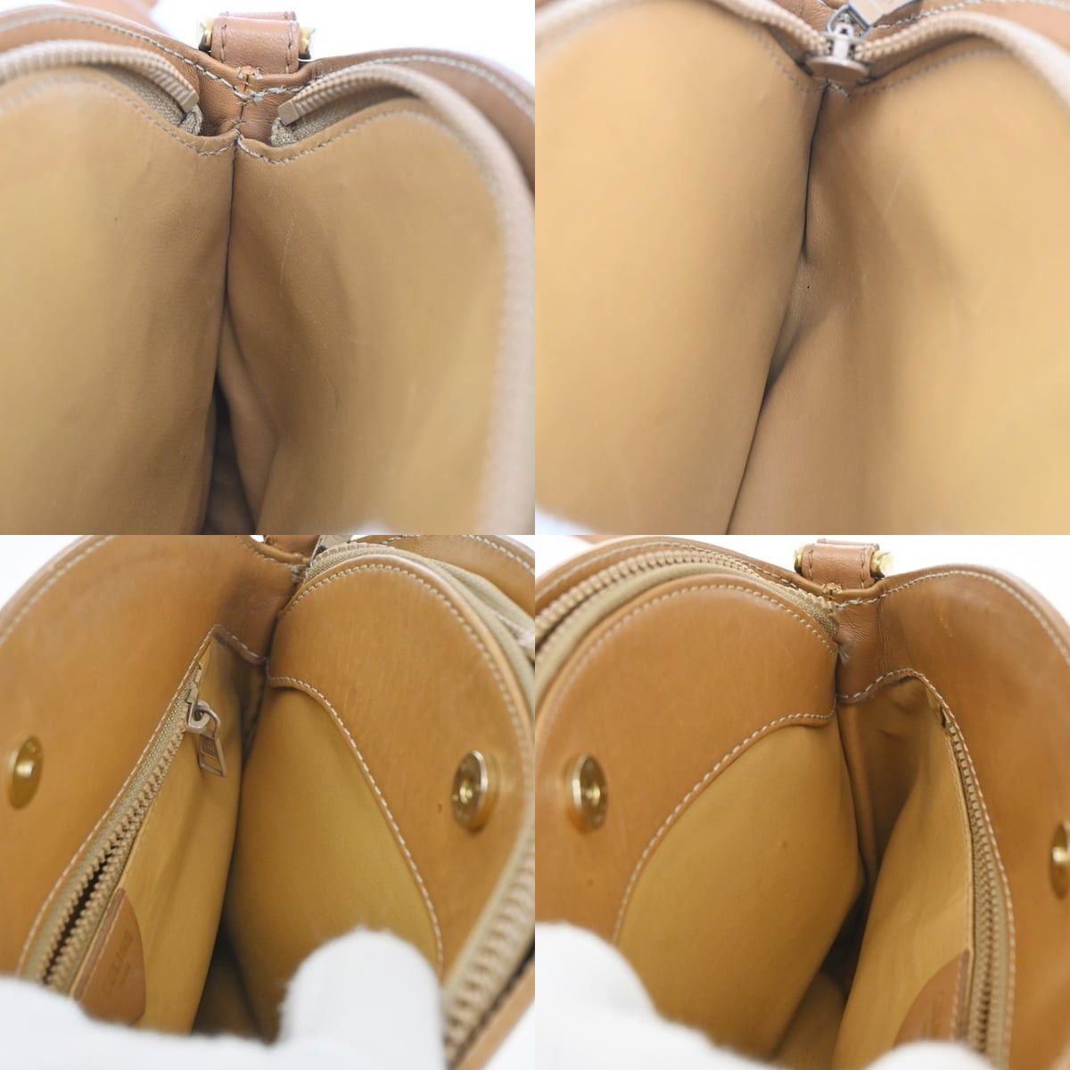 Celine Canvas And Leather Vintage Macadam Shoulder Bag Brown