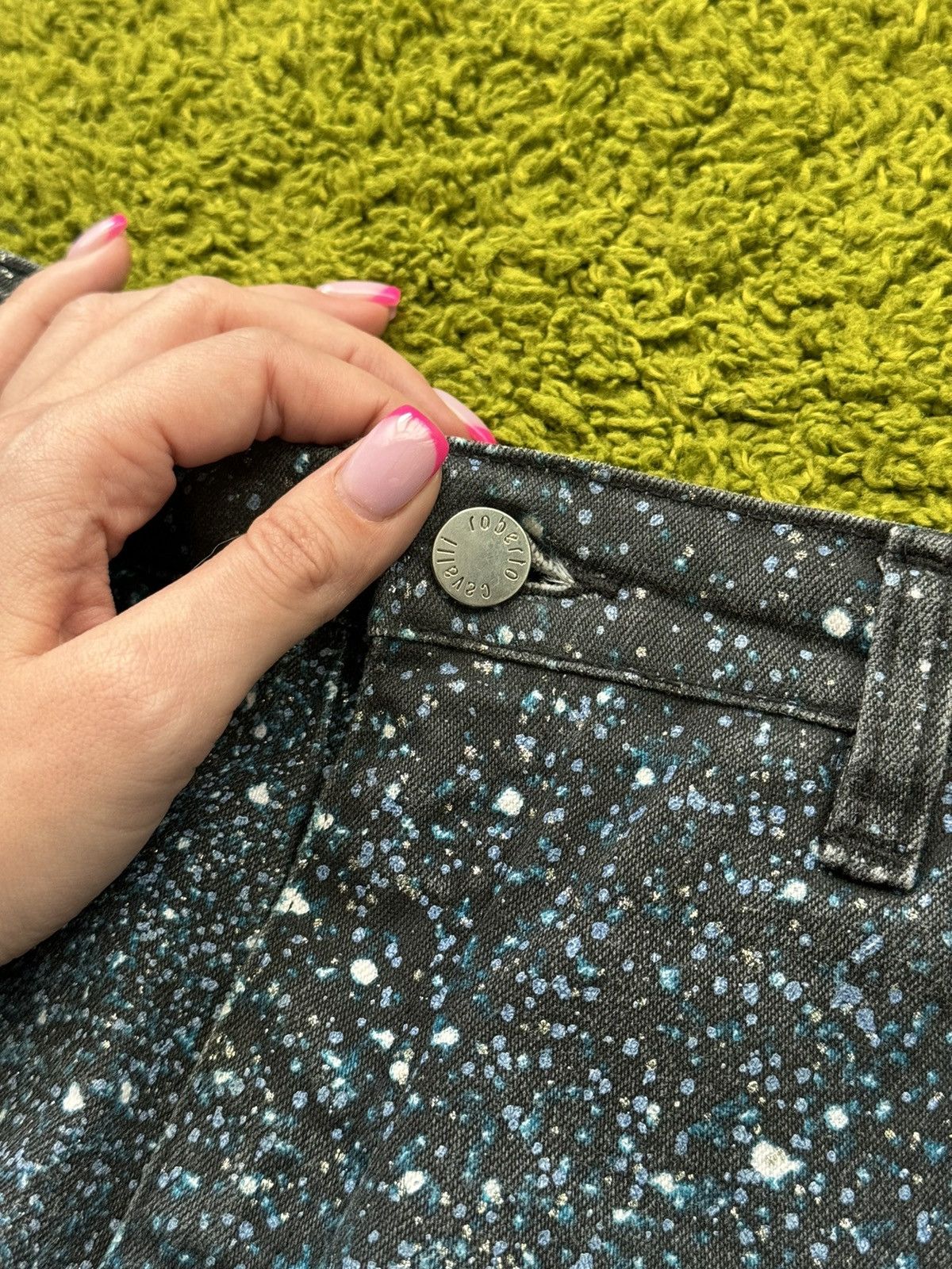 Roberto Cavalli × Vintage Roberto Cavalli 2000s archive Galaxy Expansion jeans denim Size US 30 / EU 46 - 5 Thumbnail
