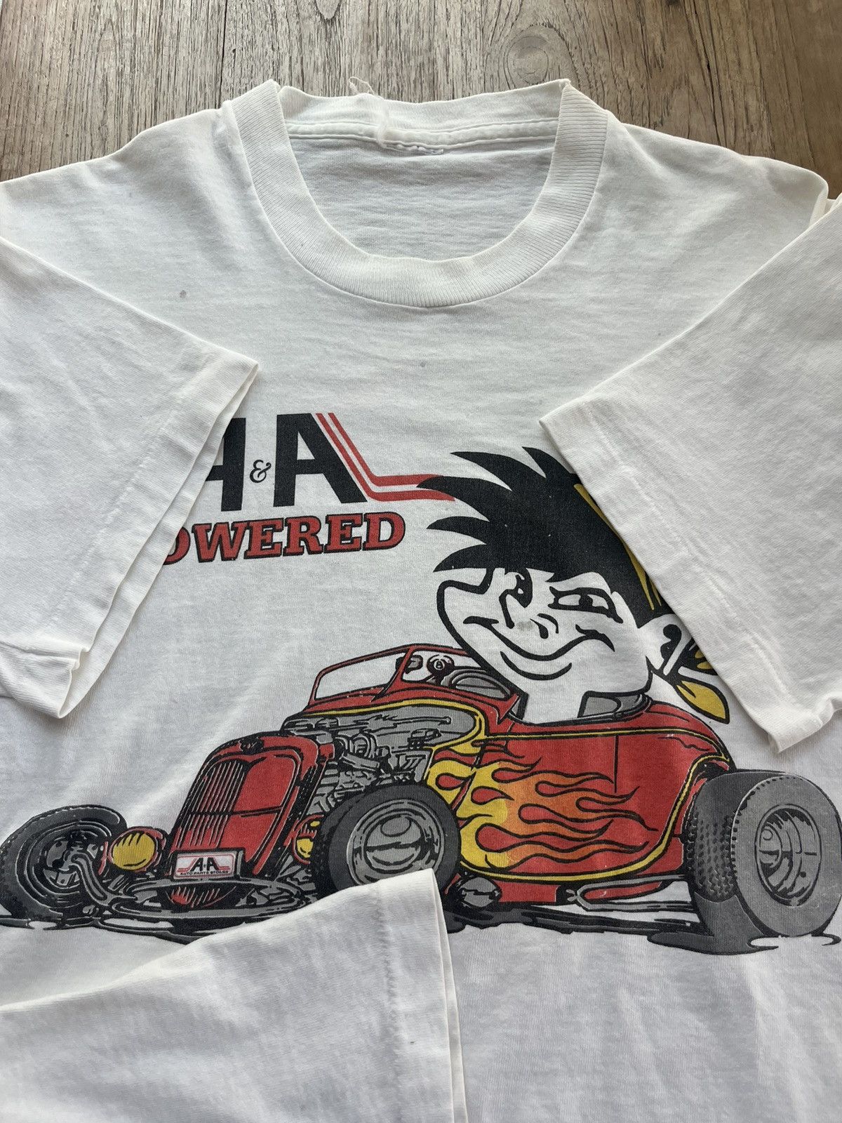 Vintage Vintage A&A POWERED Makin’Tracks ! 90’s Racing Tshirt Size US M / EU 48-50 / 2 - 6 Thumbnail